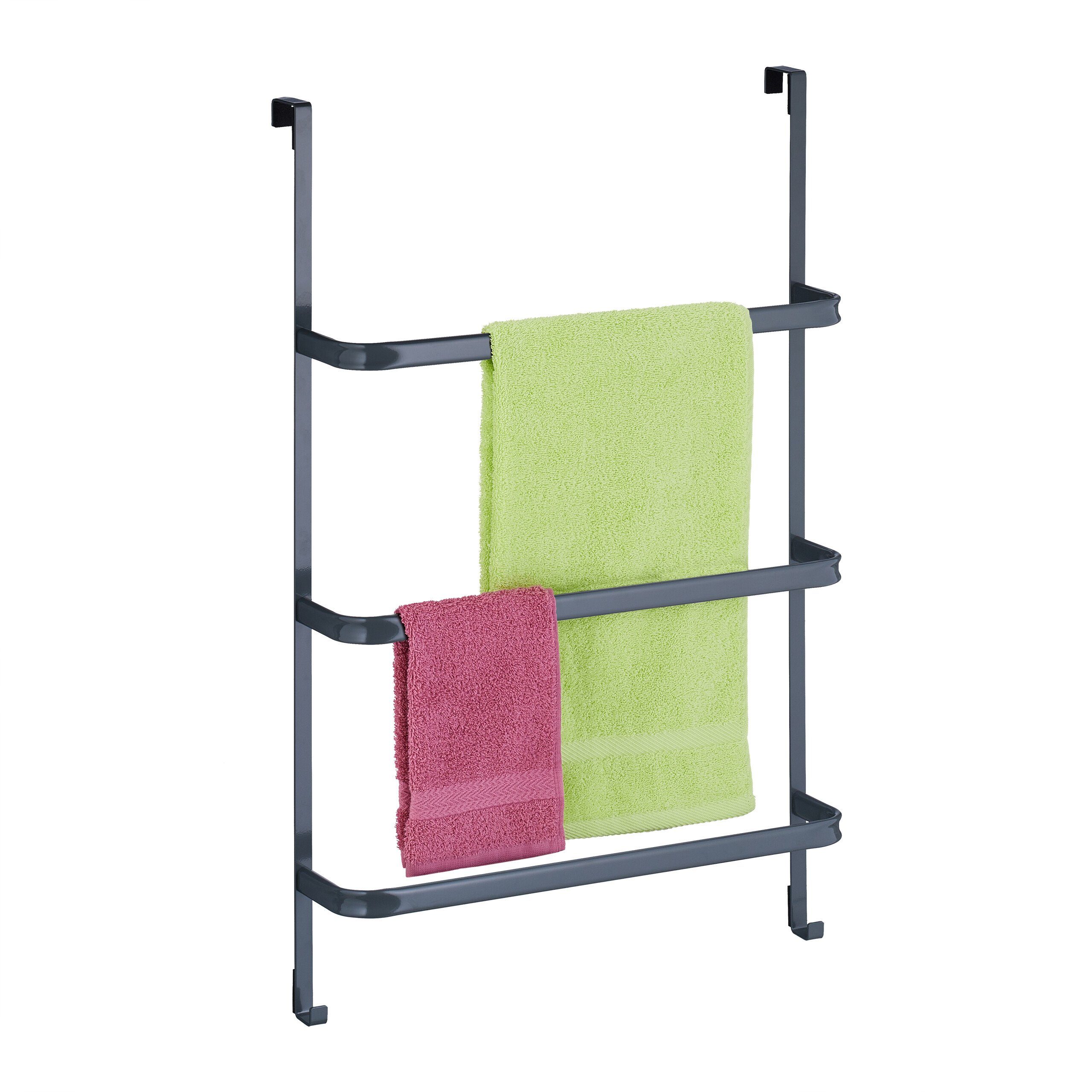 relaxdays Handtuchstange Tür Handtuchhalter zum Einhängen günstig online kaufen