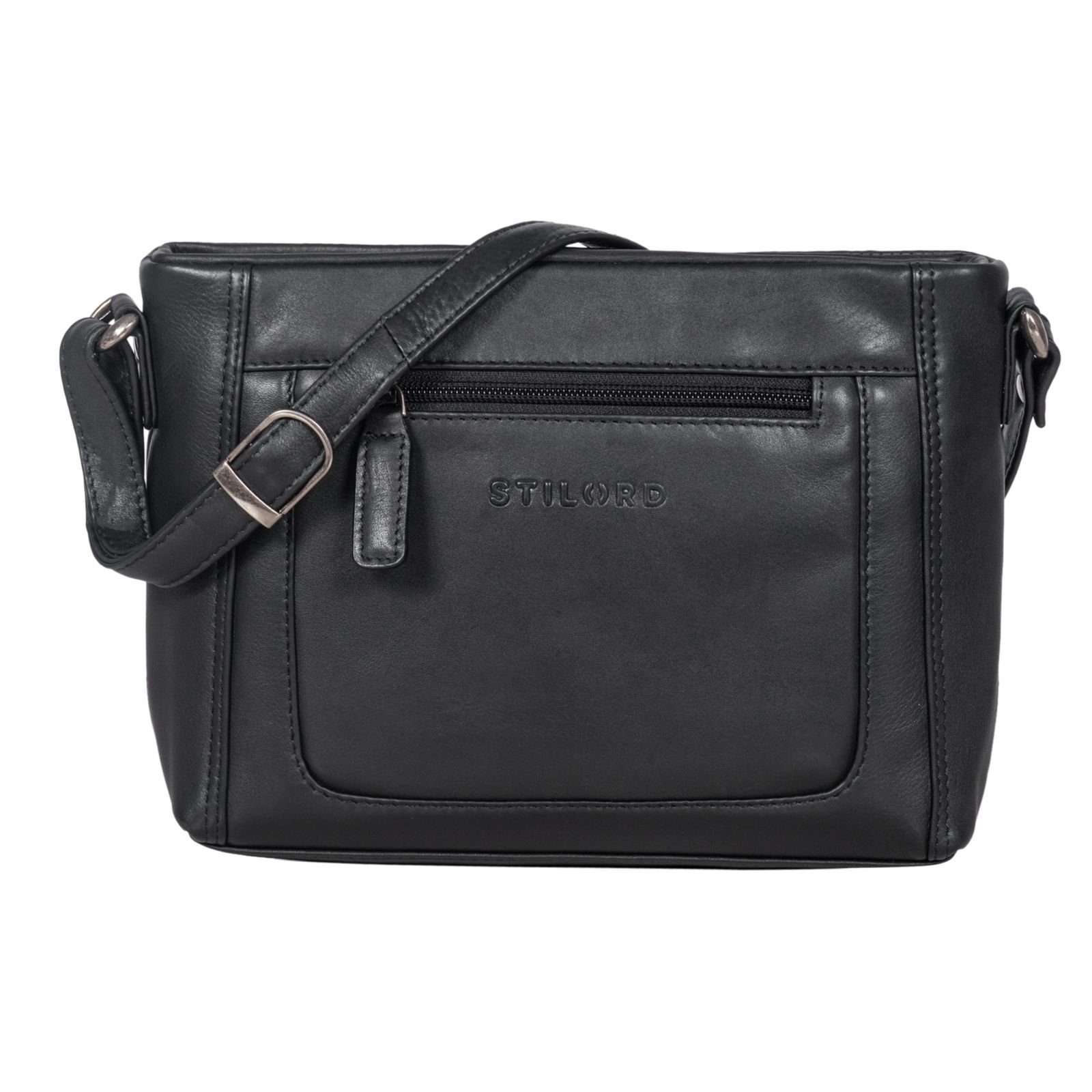 STILORD Handtasche "Julina" Damen Handtasche zum Umhängen Echtleder mittelgroß