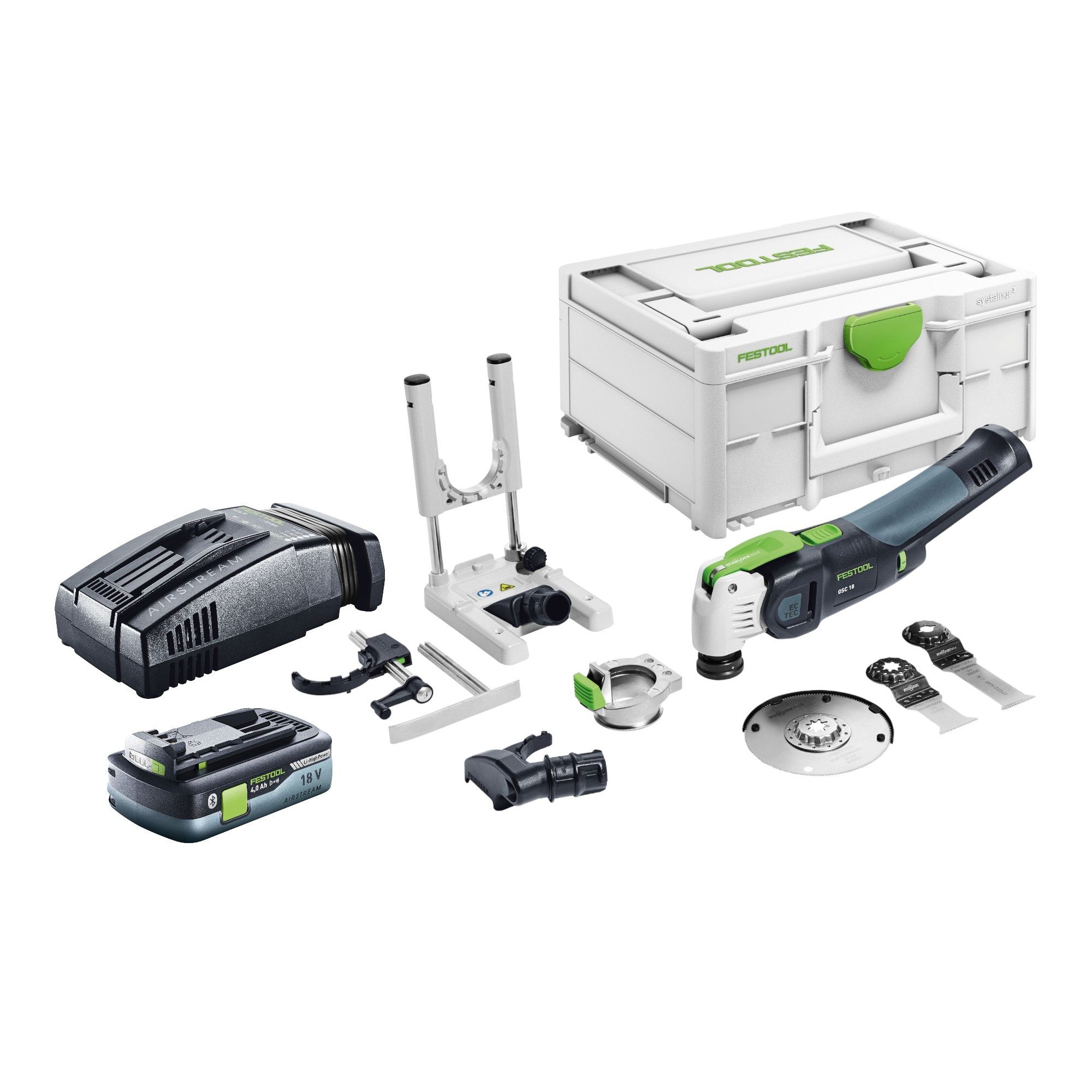 FESTOOL Akku-Multifunktionswerkzeug Festool VECTURO OSC 18 E-Basic Set Akku Oszillierer 18 V Starlock Max