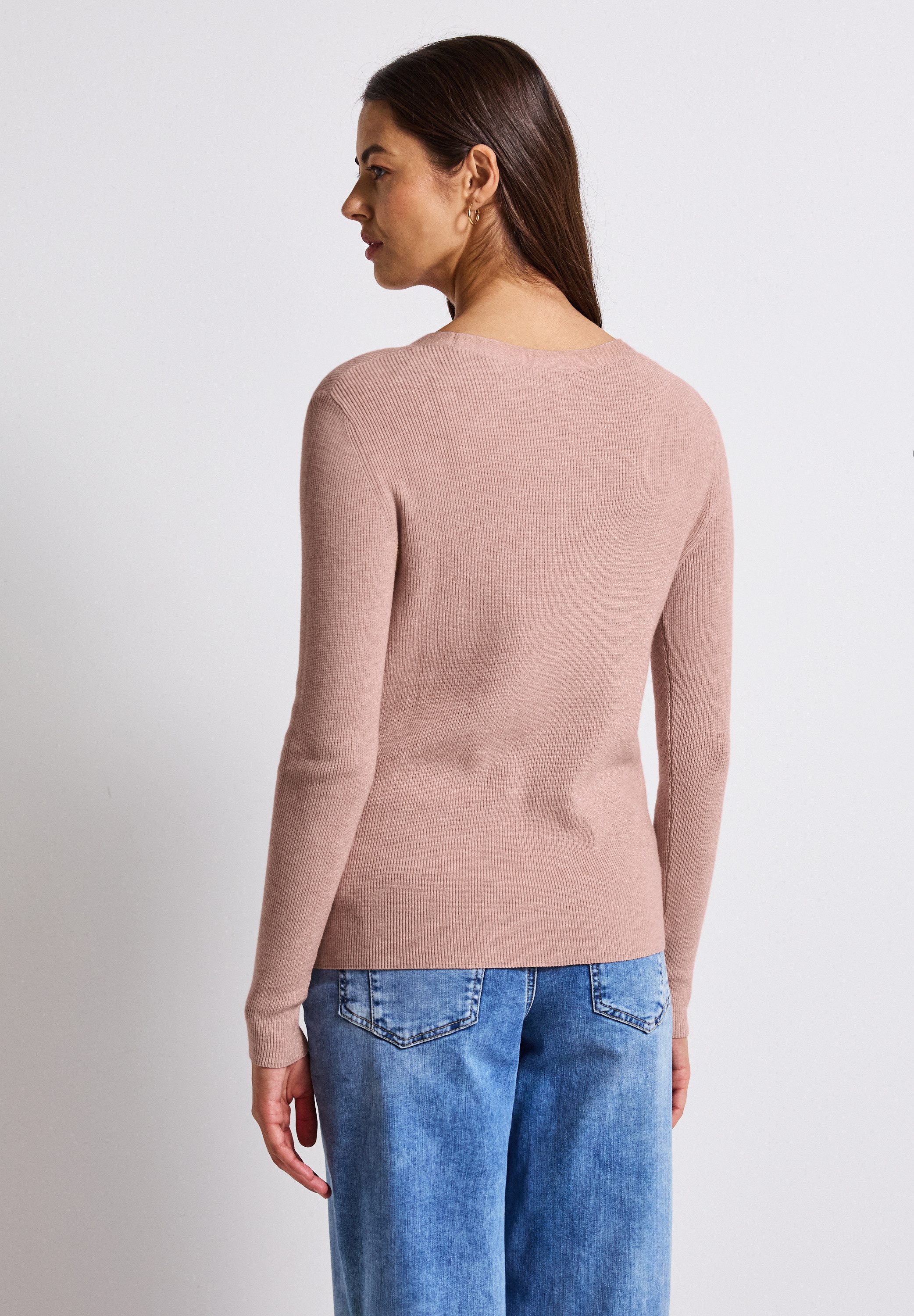 STREET ONE Strickpullover aus softem Materialmix günstig online kaufen