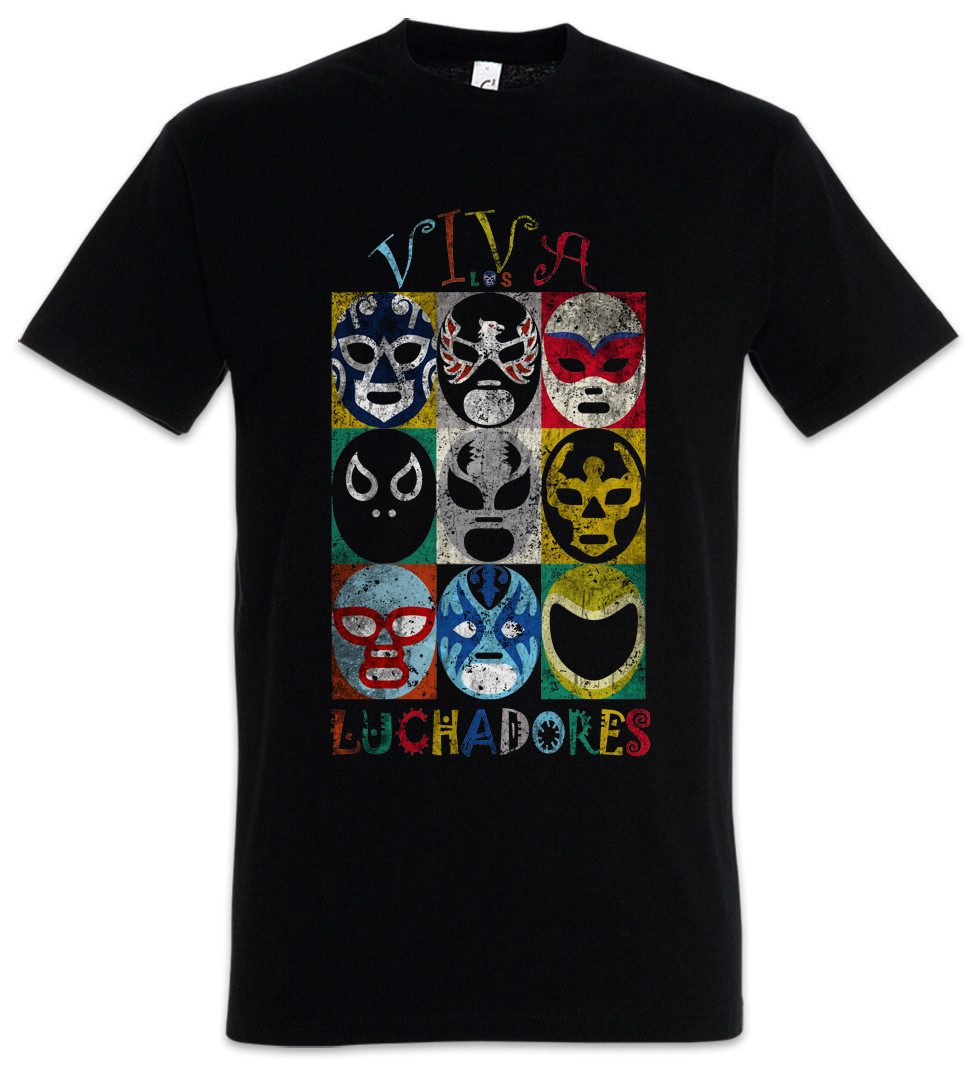 Urban Backwoods Print-Shirt Luchadores Herren T-Shirt Mexiko Wrestling Wres günstig online kaufen