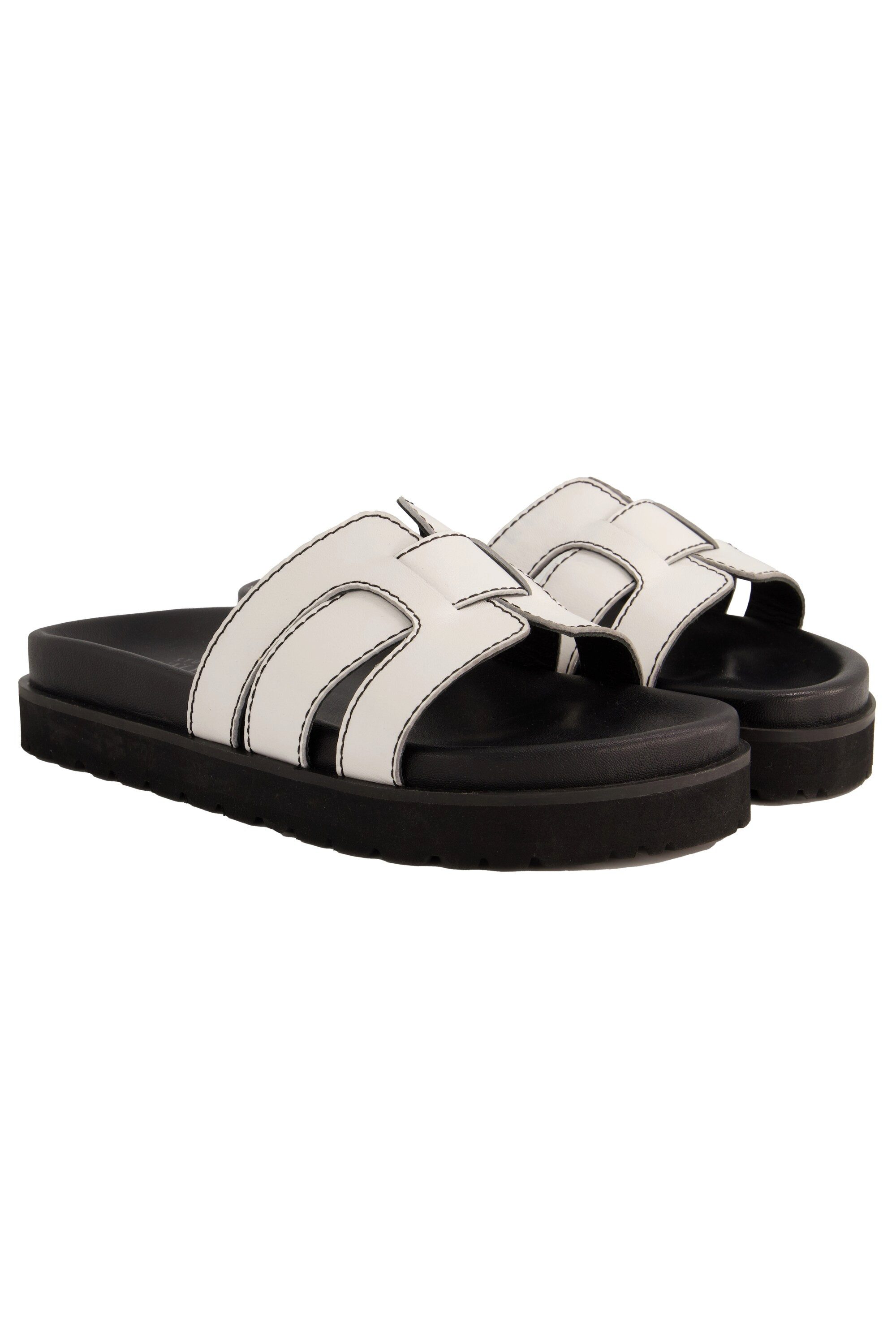 Studio Untold Pantolette echtes Leder Flechtriemen günstig online kaufen