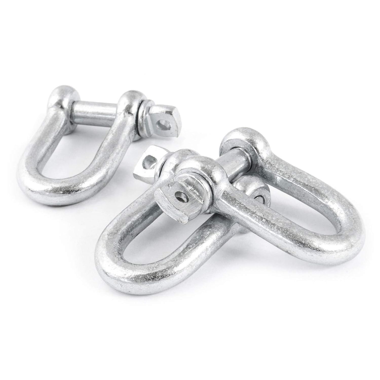 DQ-PP Schäkel DQ-PP 10 stk. GERADE SCHÄKEL, 3,5mm-25mm, Stahl Verzinkt