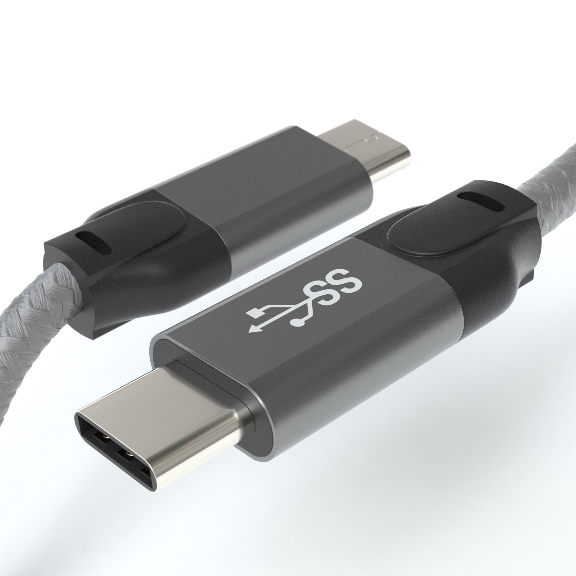 JAMEGA USB C Kabel Typ-C 3.2 Gen 2x2 100w 4K60Hz PD Monitorkabel 20GBit/s USB-Kabel, USB-C, USB-C (50 cm)