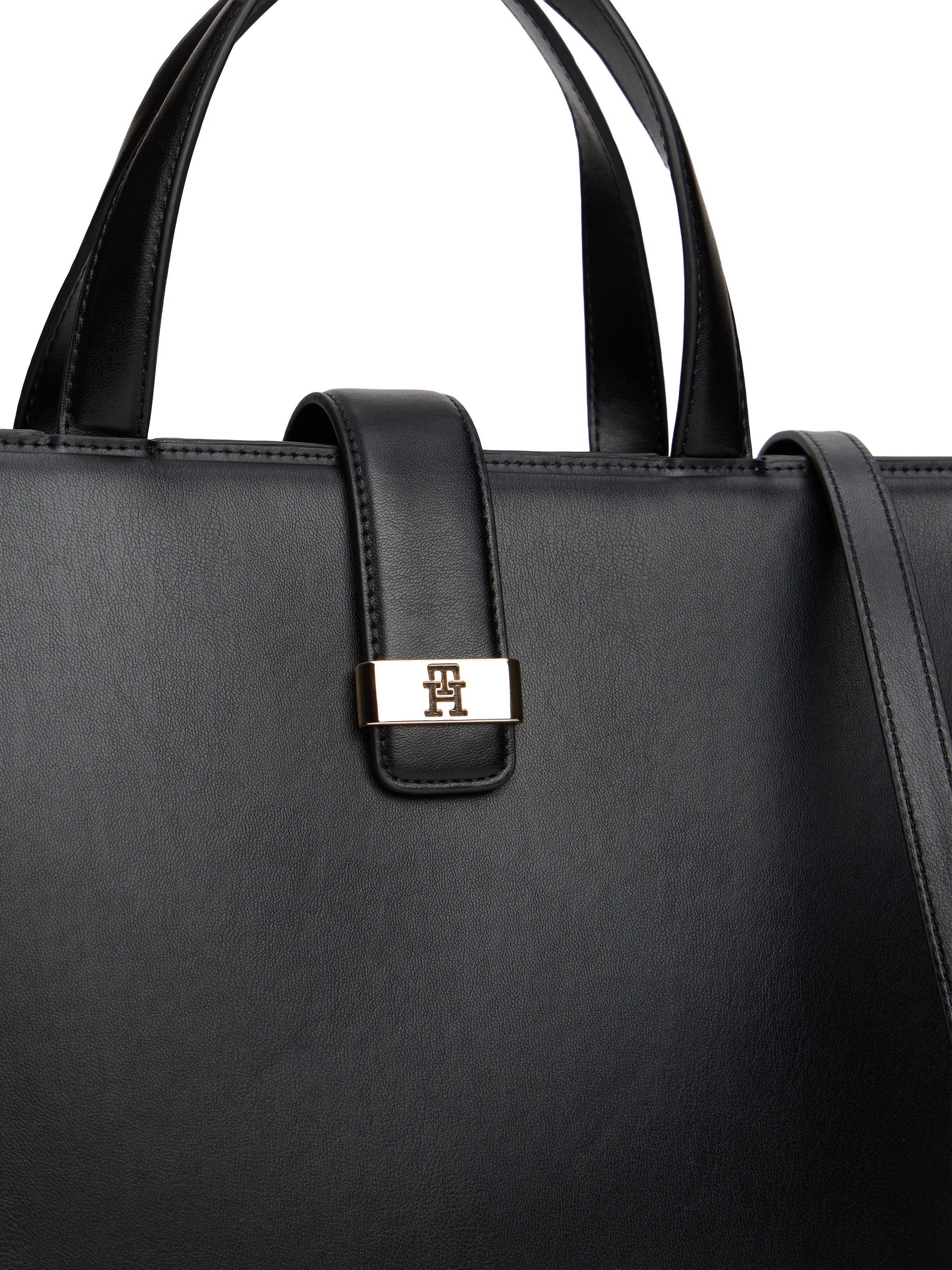 Tommy Hilfiger Satchel TH HERITAGE SATCHEL, Damen Tragetasche, Umhängetasche, Schultertasche mit RV-Innentasche