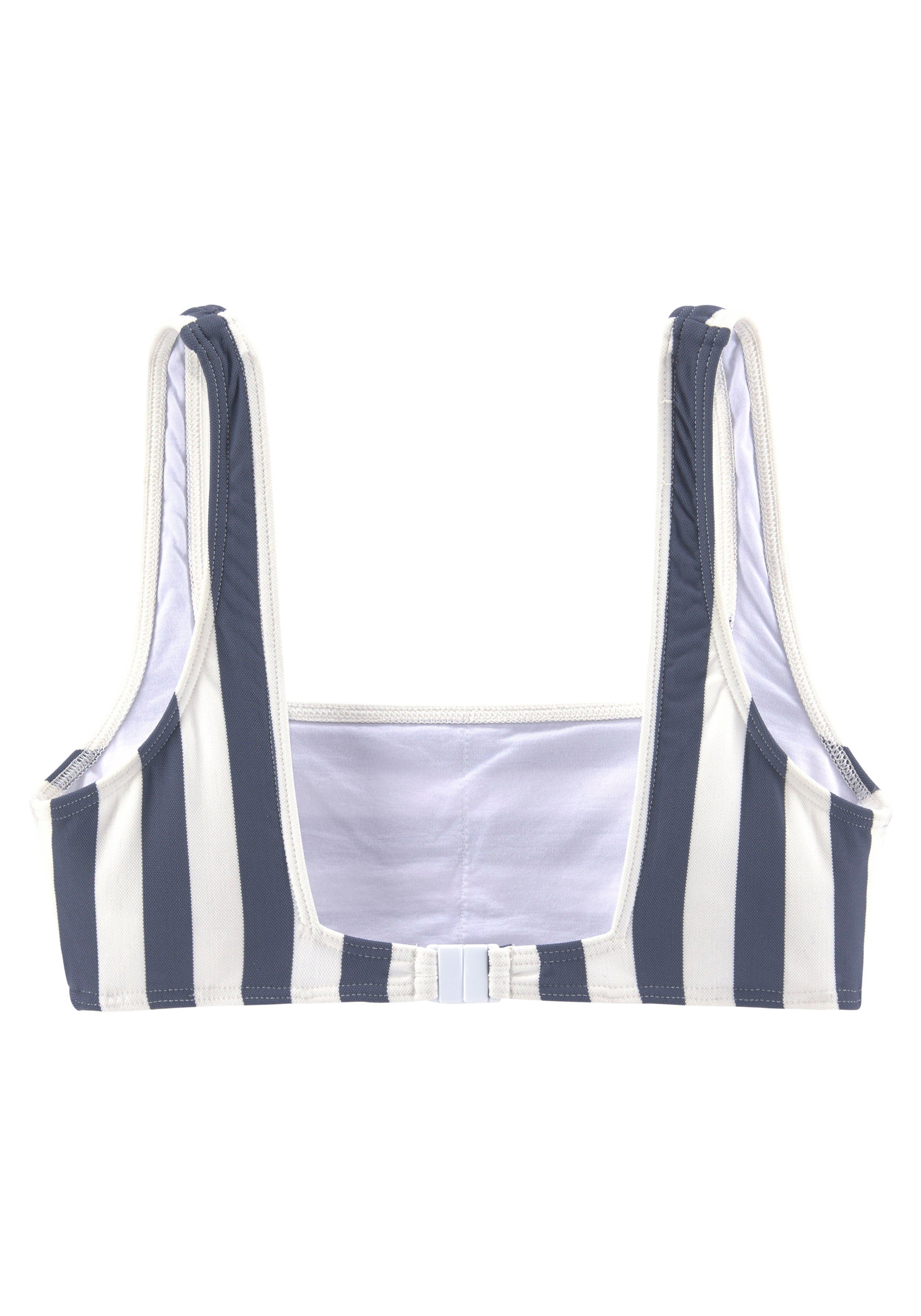 Venice Beach Bustier-Bikini mit gewebten Streifen günstig online kaufen
