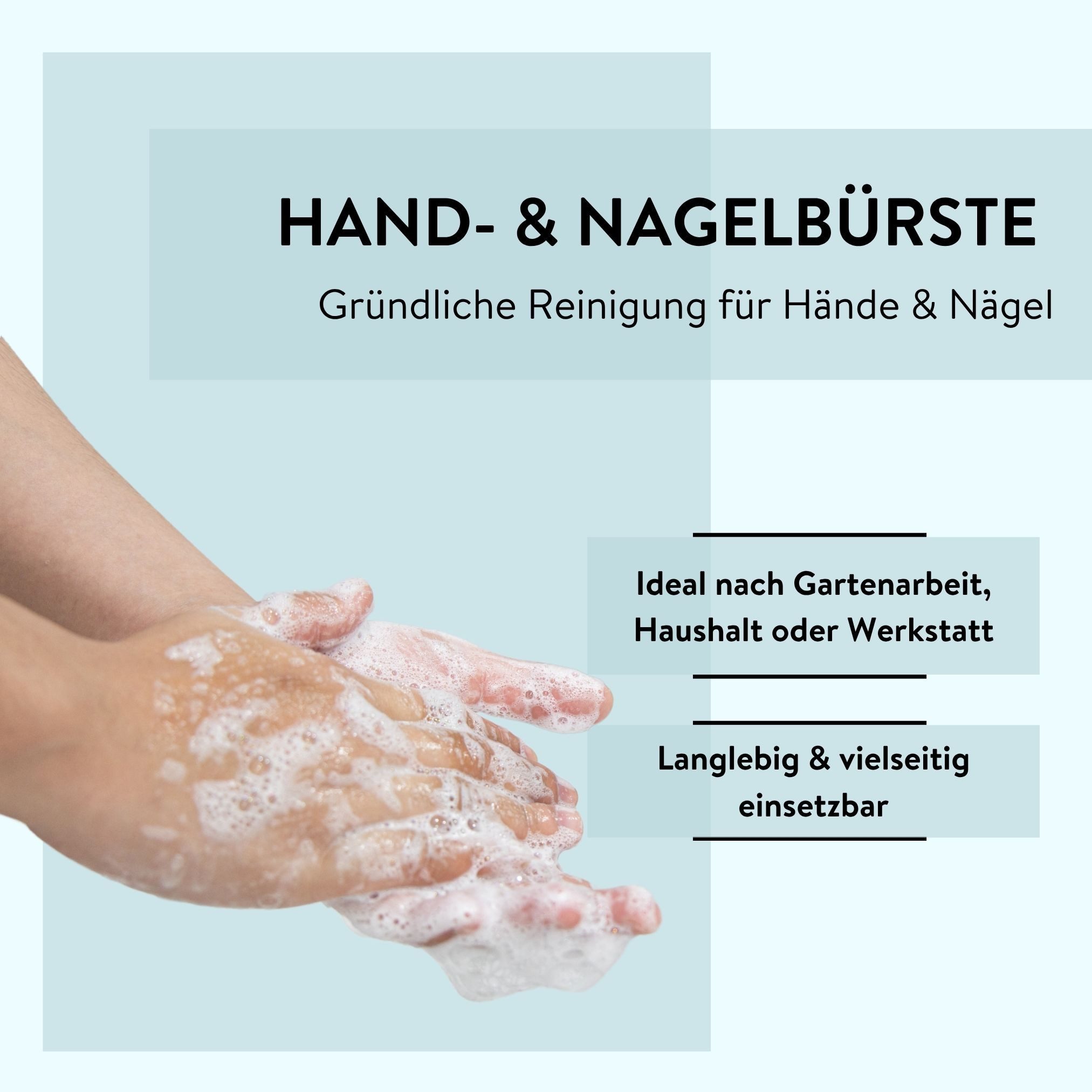 PARSA Beauty Nagelbürste PARSA Beauty ESSENTIAL Nagelbürste doppelseitig schwarz Handbürste
