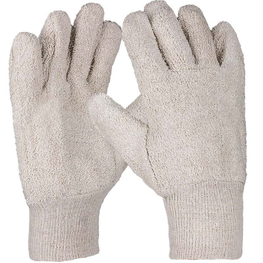 PRO FIT by Fitzner Hitzeschutzhandschuhe Baumwollhandschuh, Bauwollschlinge,27 cm, Strickbund 10 (Packung à 12