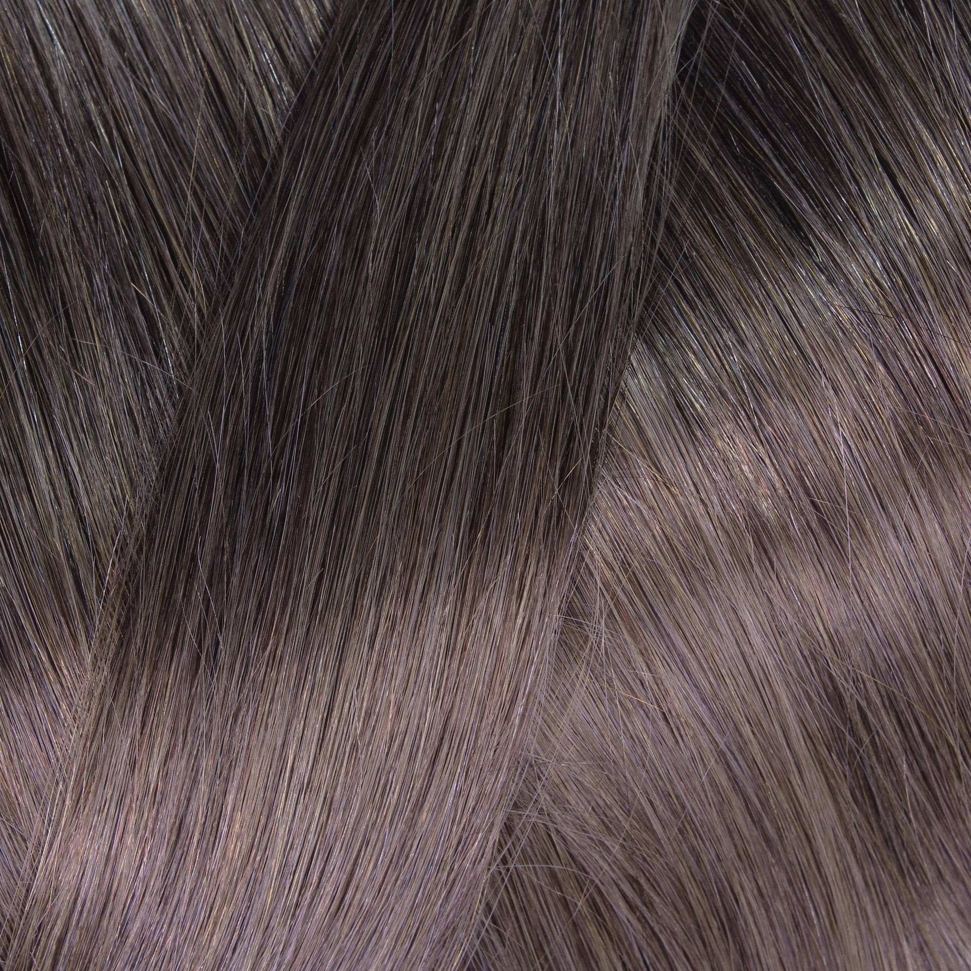 hair2heart Echthaar-Extension #6/0 Dunkelblond Extensions 40cm Nanoring Premium