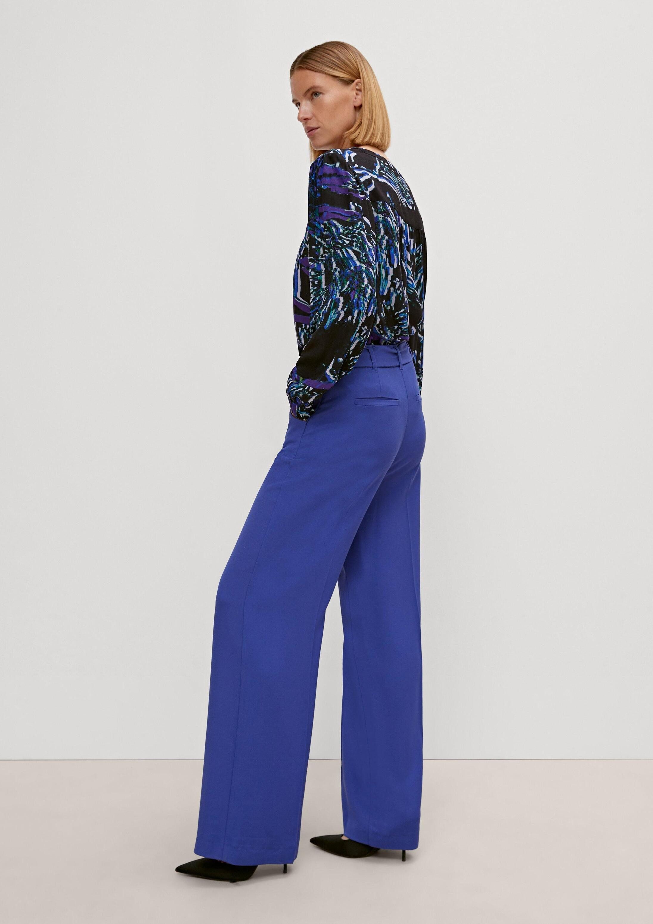 comma Chinos Hose Loose: Hose mit Bindegürtel