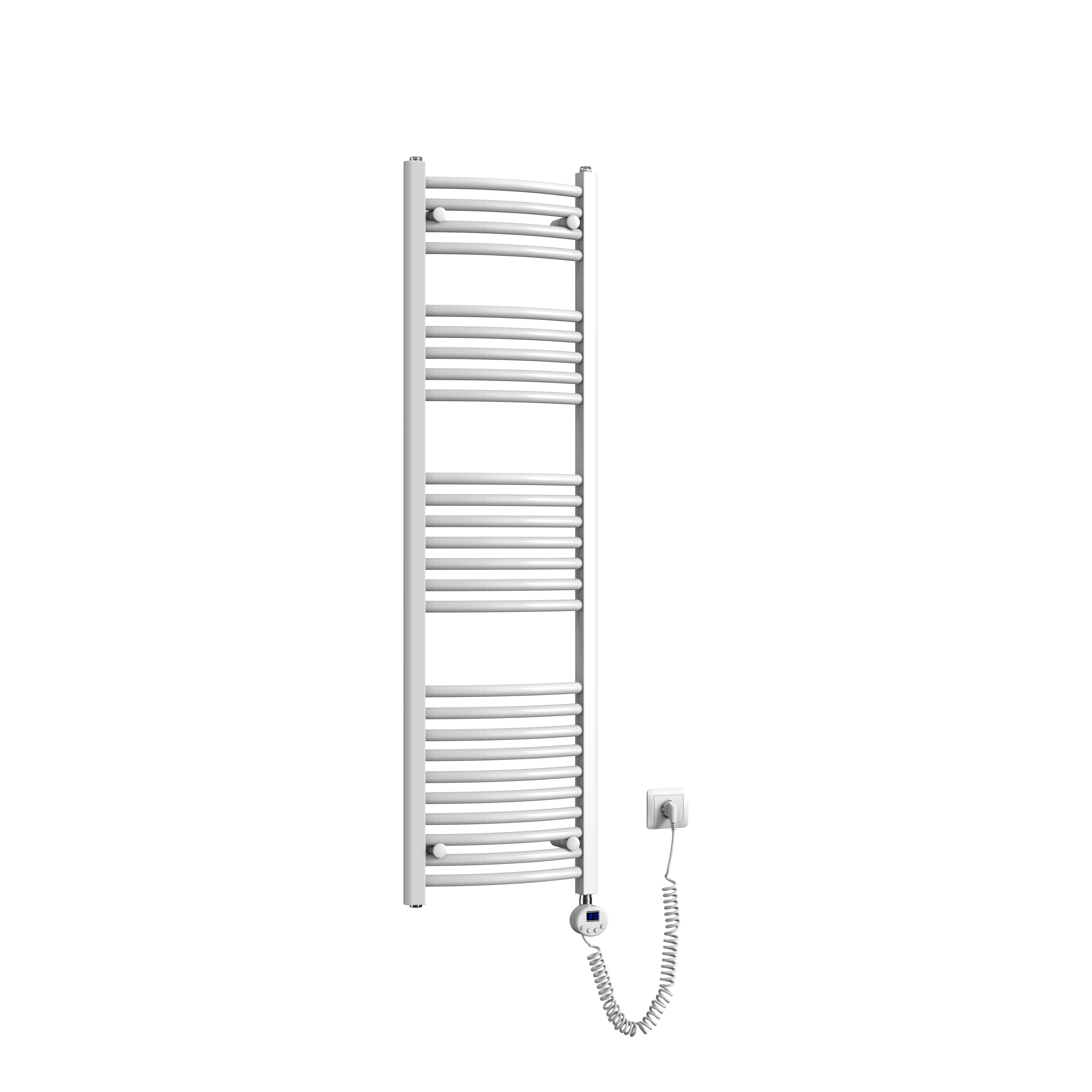 EMKE Elektrischer Badheizkörper Weiß 140x40cm 500W, günstig online kaufen