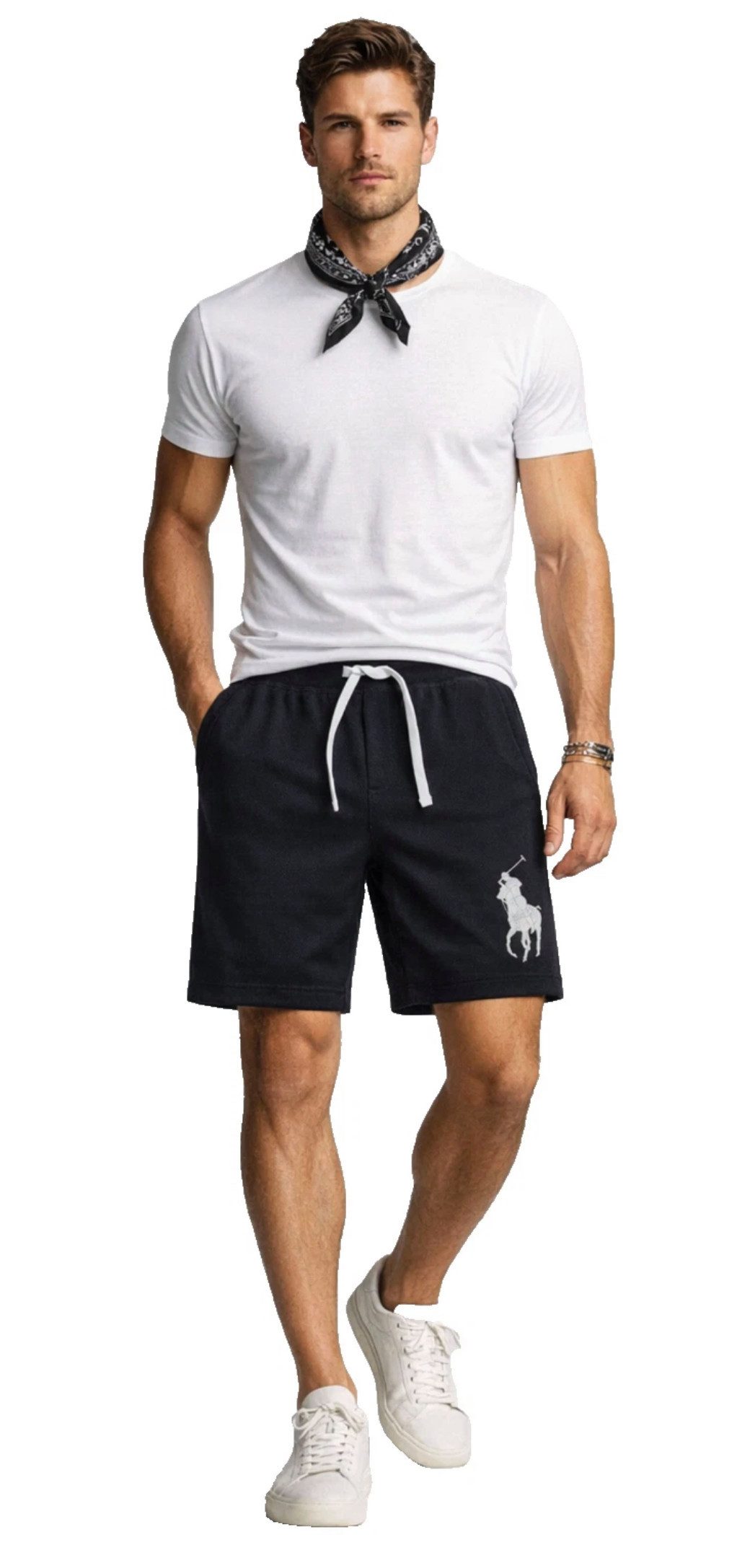 Polo Ralph Lauren Sweatshorts Herren Big Pony Bermuda Mesh Bermuda Shorts Sofortige Authentifizierung über das Ralph Lauren-System