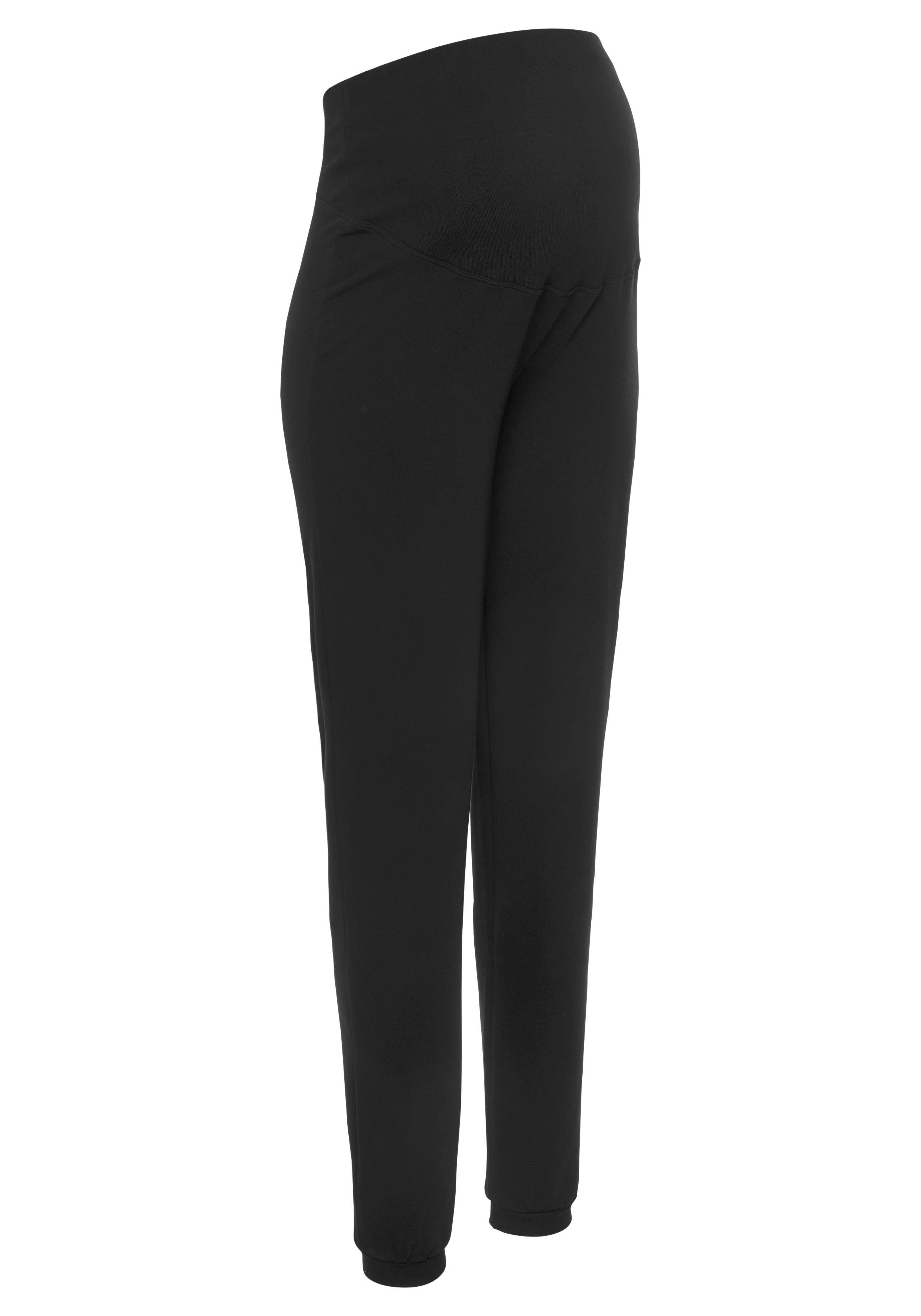 Neun Monate Umstandshose Sweatshose mit Bund mit breitem Rippenbündchen, ideal für den Schwangerschaftsbauch – Bild 5 von 5