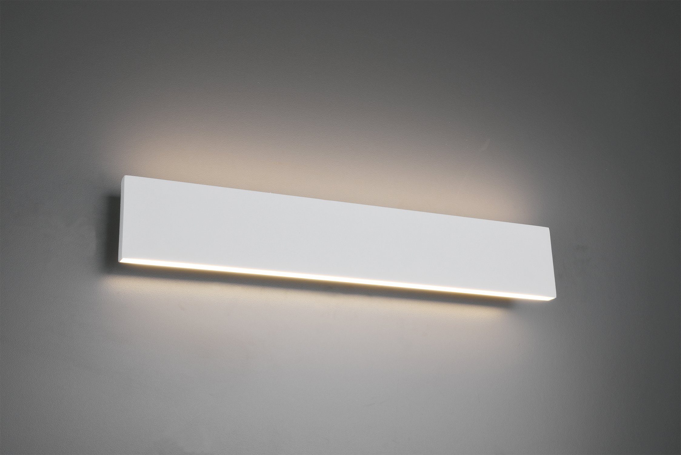 Lumen Wandleuchte integriert, Wandschalter, Warmweiß, up-and-down-Beleuchtung, Leuchten fest 1000 TRIO dimmbar 2x LED Concha, LED über mit