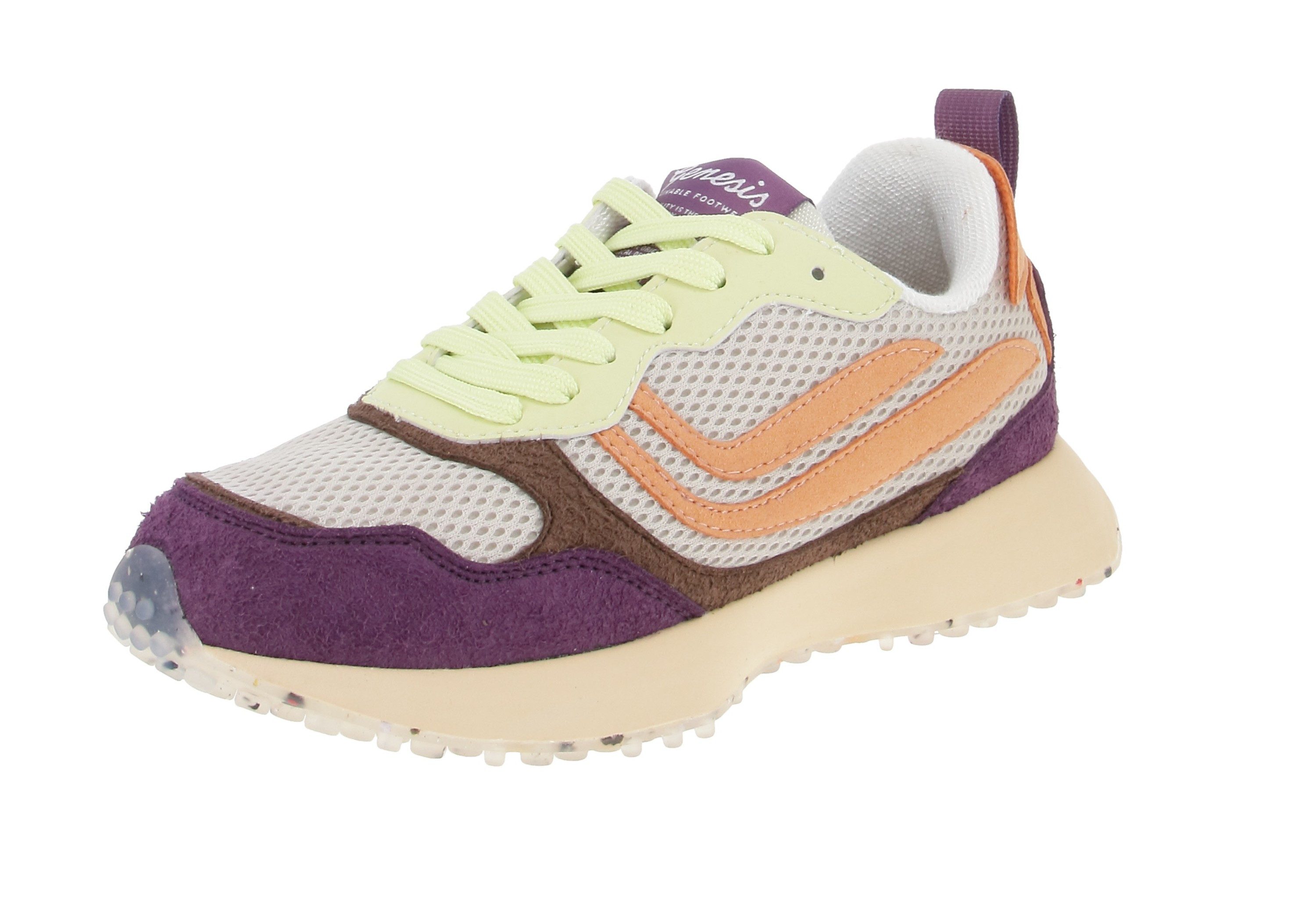 Genesis Footwear 1005450 G-Marathon Multi Mesh Hairy Lime-Amethyst-Apricot Кроссовки