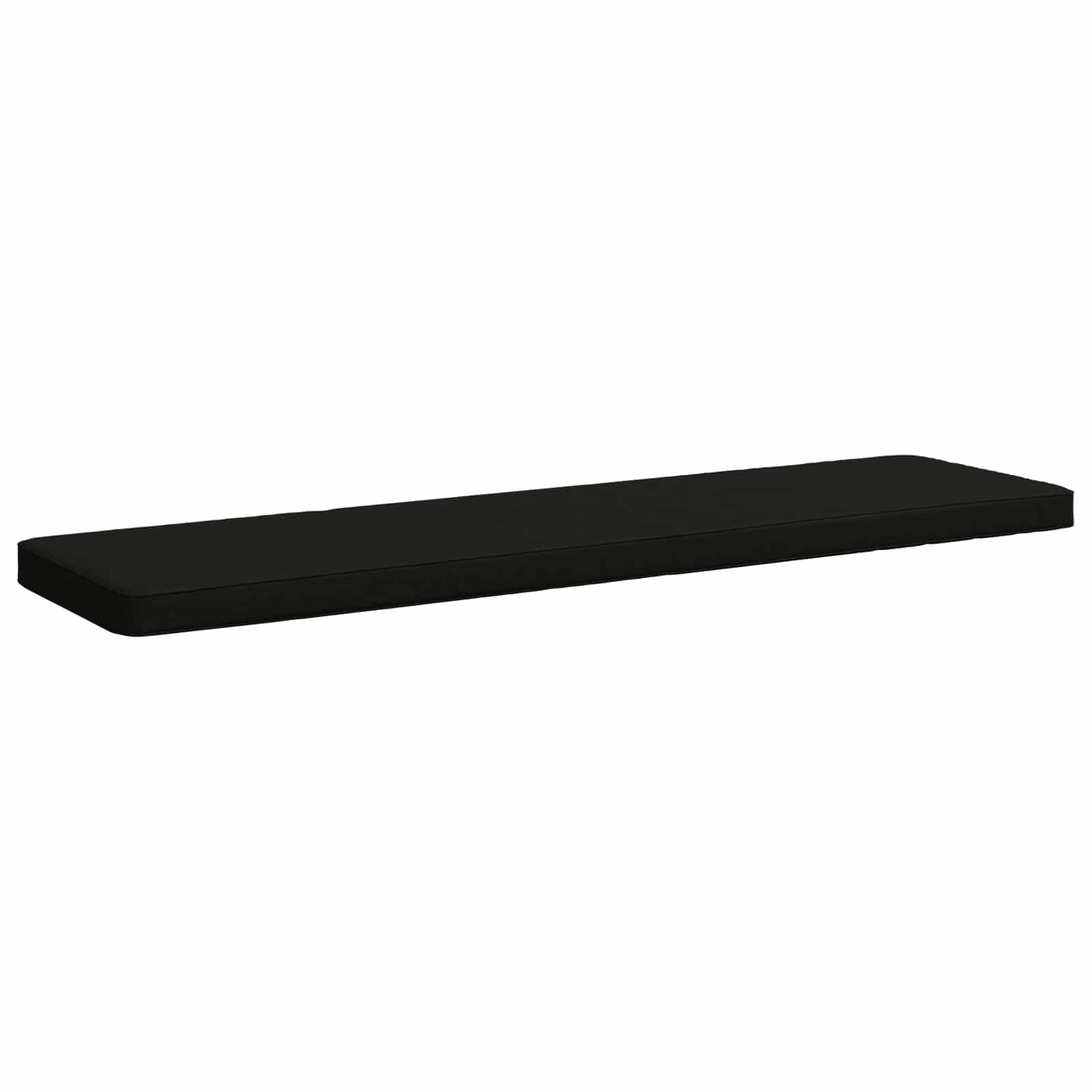 vidaXL Sitzauflage 1-teiliges Bankkissen VUGHT 100 % Polyester Schwarz, (1 St)