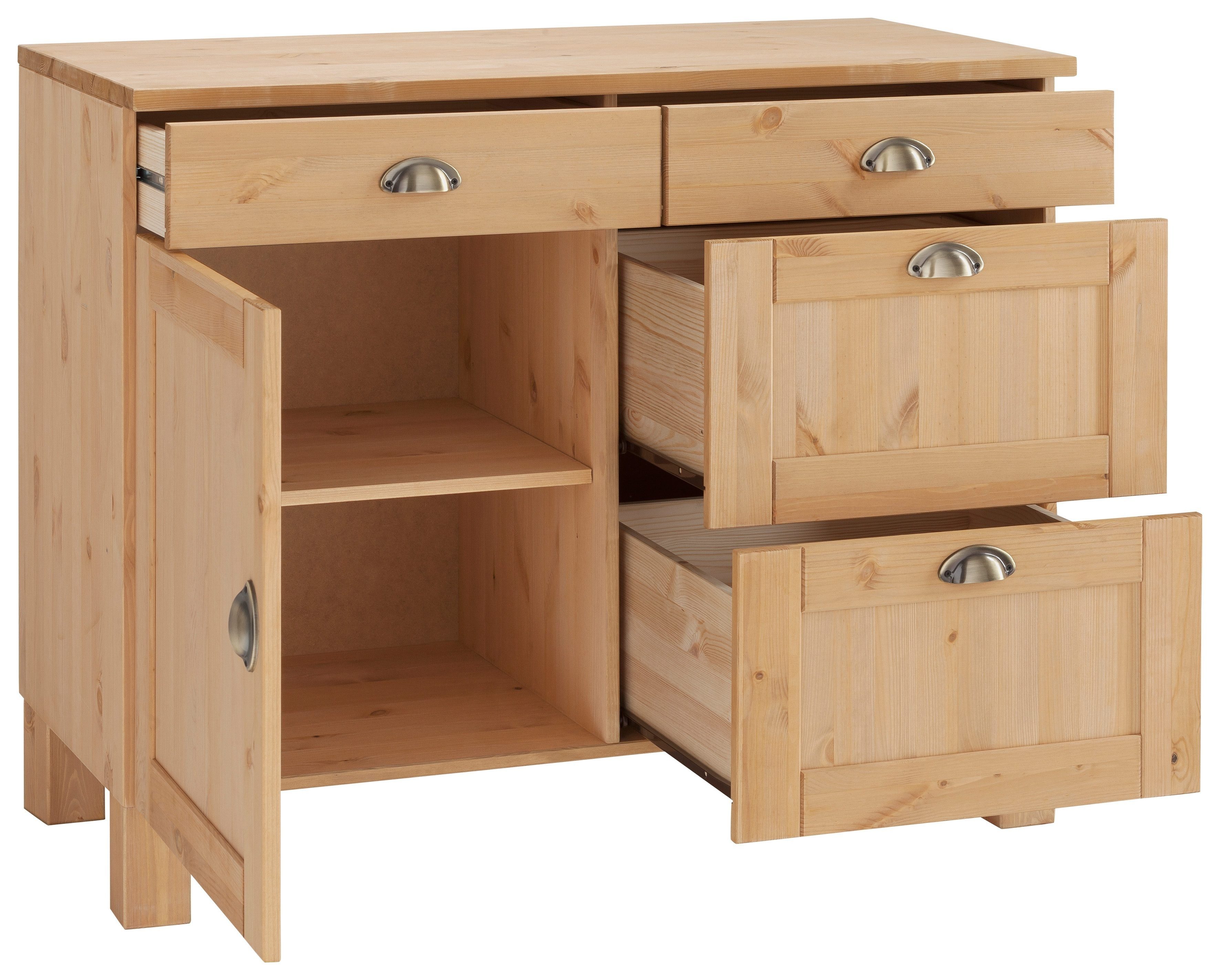 Home affaire Unterschrank Oslo 100 cm breit, in 2 Tiefen, mit 23 mm Arbeitsplatte, 2 Schubkästen