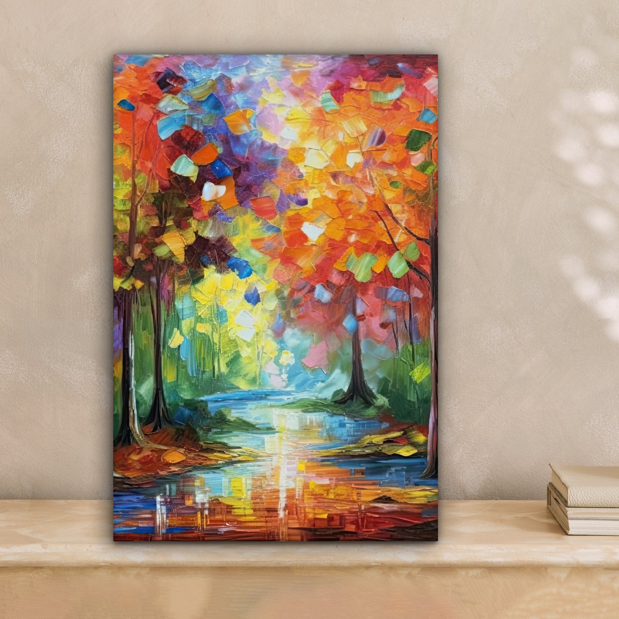 OneMillionCanvasses® Leinwandbild Landschaft - Wald - Farben - Natur, Fotod günstig online kaufen