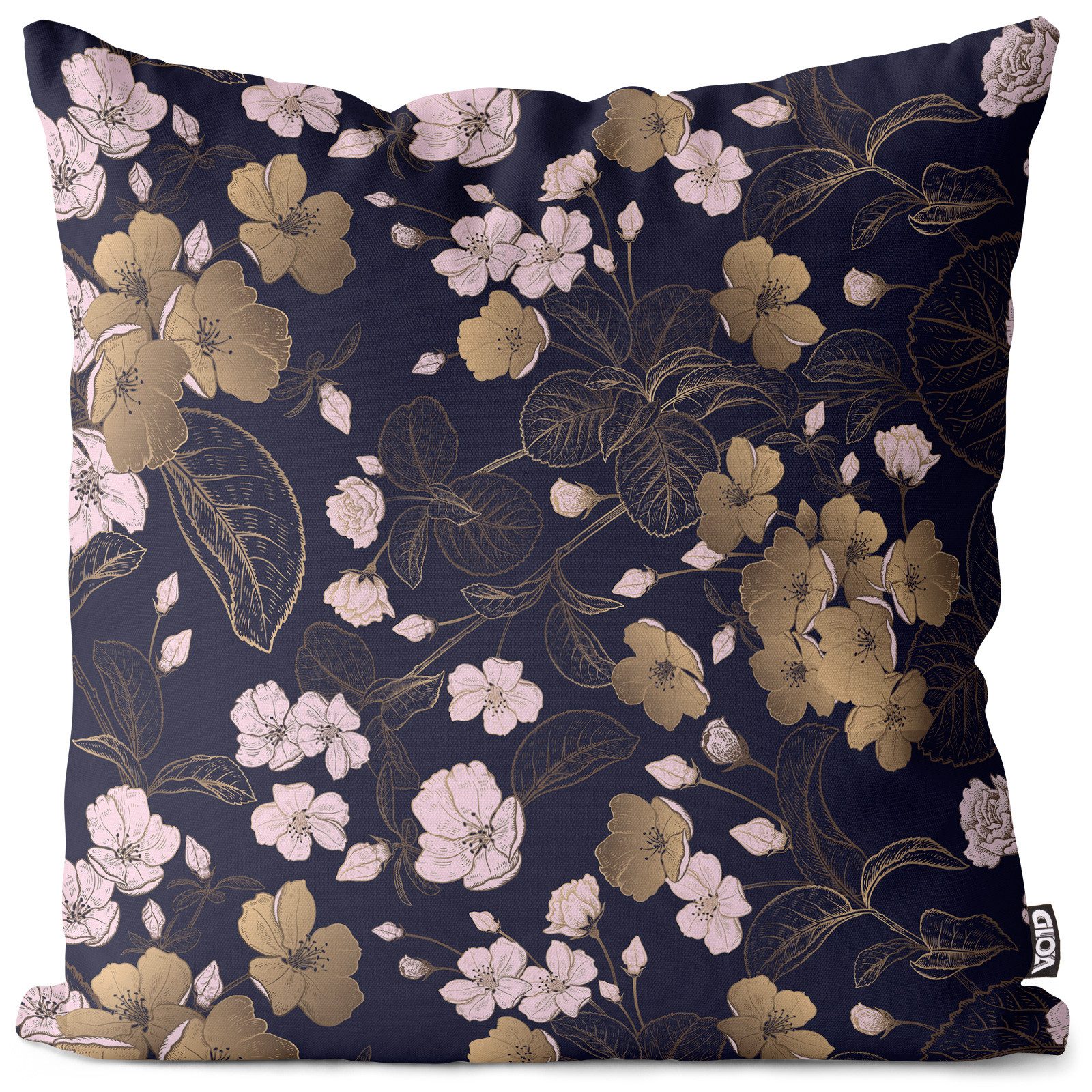 VOID Kissenhülle Kissenbezug outdoor geeignet, Vintage Blumen Romatik Vintage Blumen Romantik nostalgisch Blüten Lie