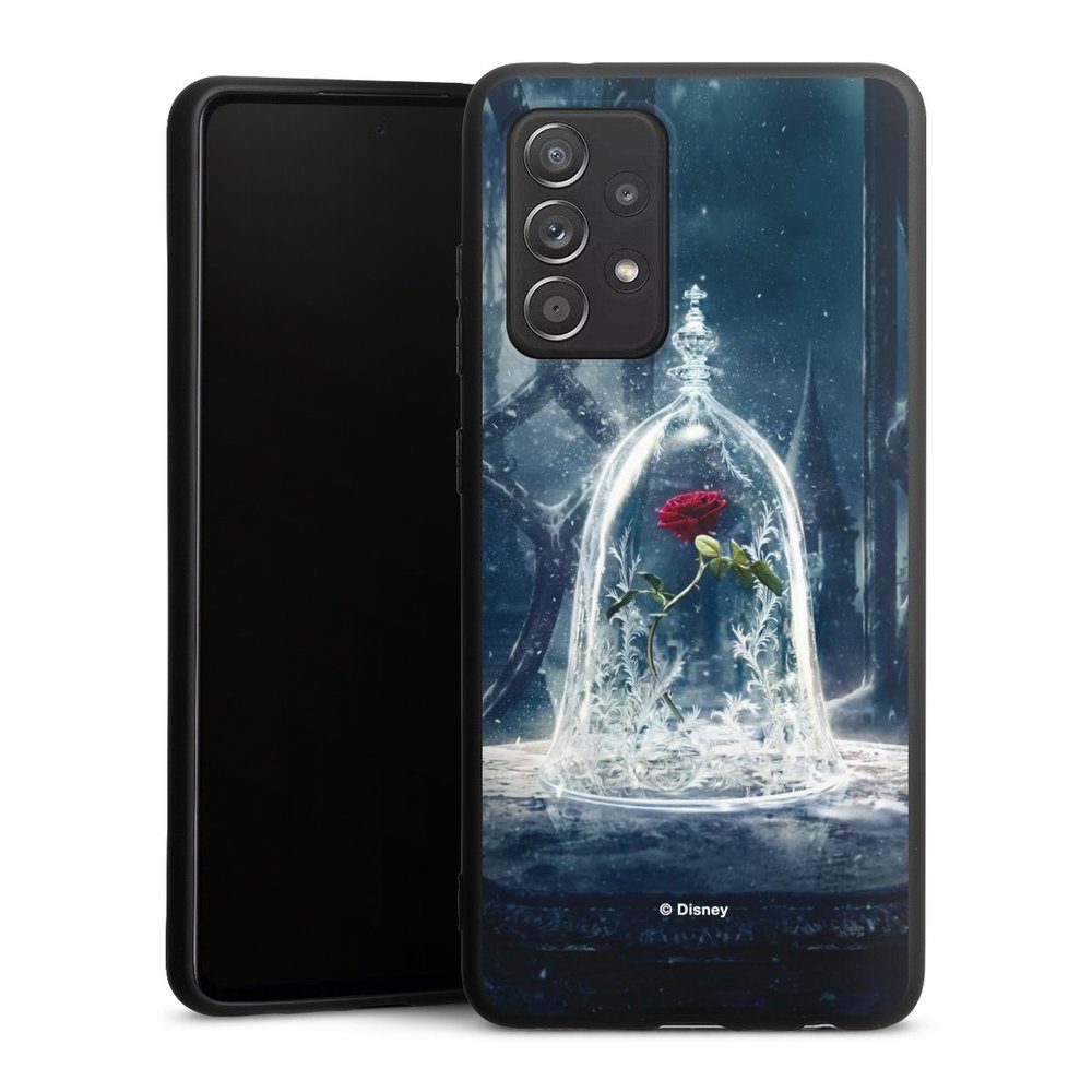 DeinDesign Handyhülle Die Schöne und das Biest Disney Princess Rose Rose Under Glass Movie, Samsung Galaxy A52s 5G Silikon Hülle Premium Case Handy Schutzhülle