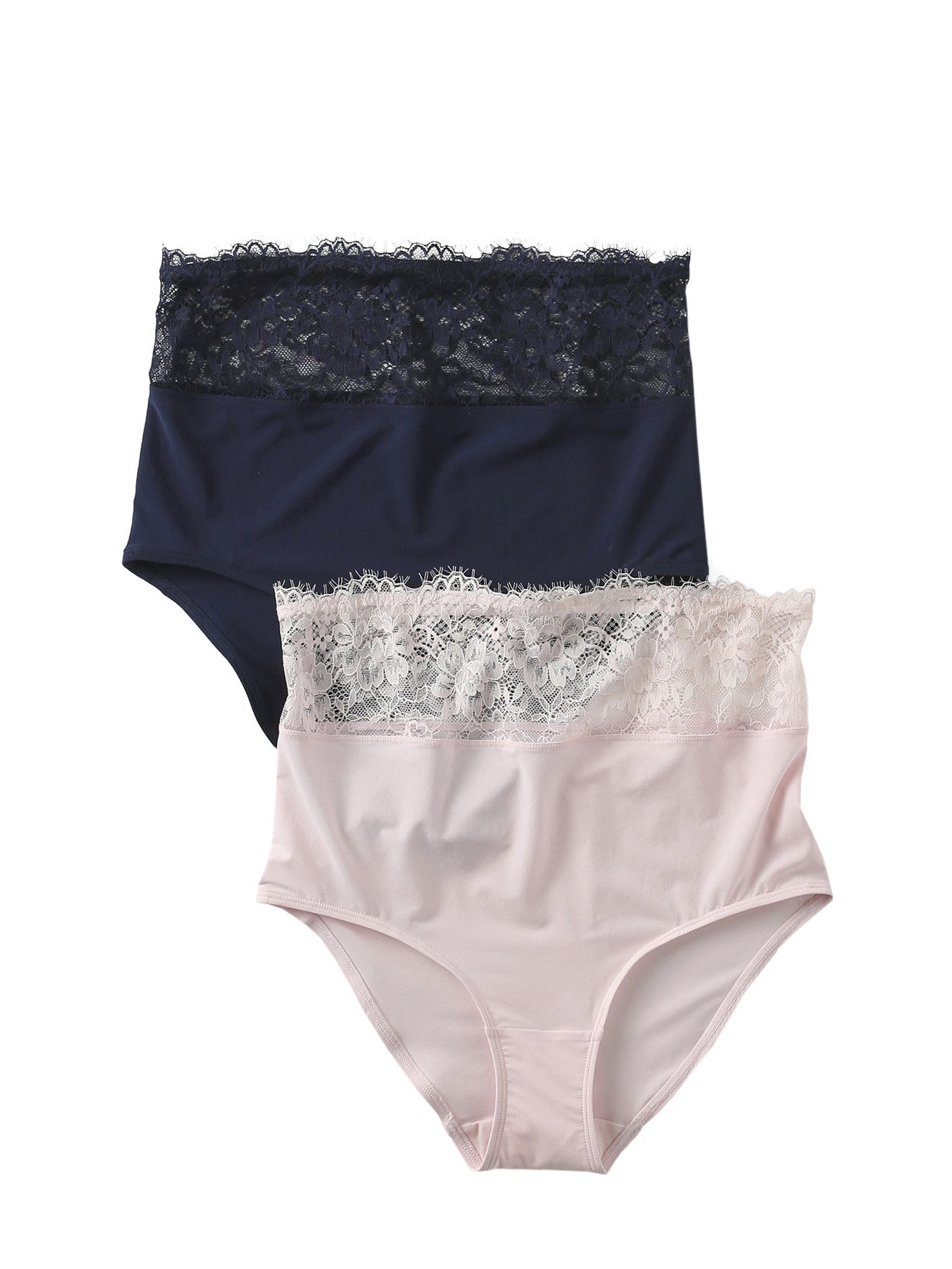 Umstandsslip 2er-Pack Umstands-Slips mit Spitze, hohe Taille