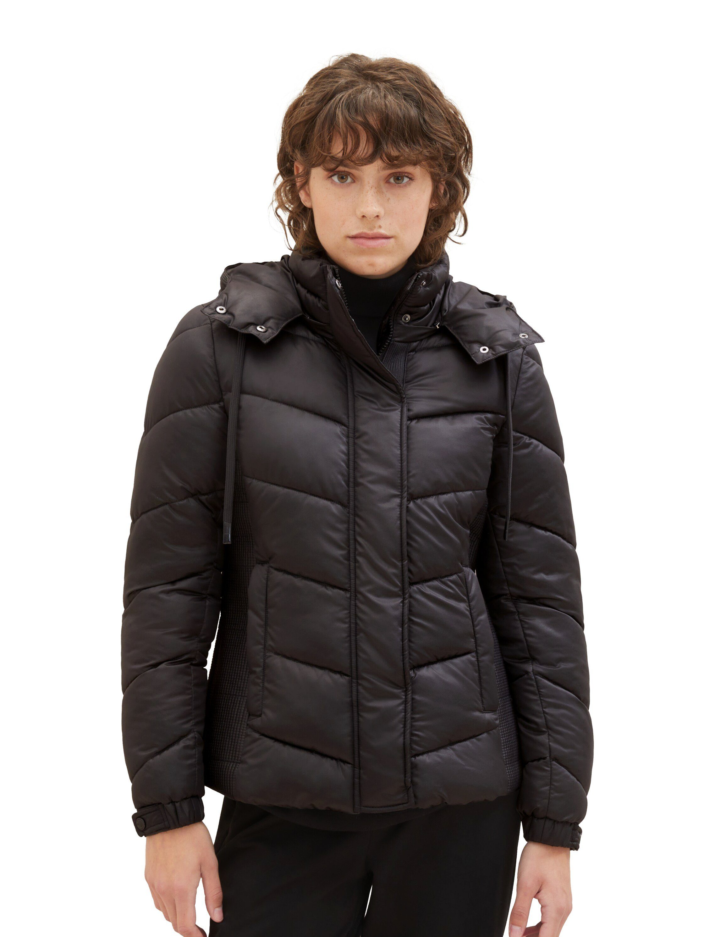 TOM TAILOR Steppjacke mit recyceltem Polyester deep black | Übergangsjacken