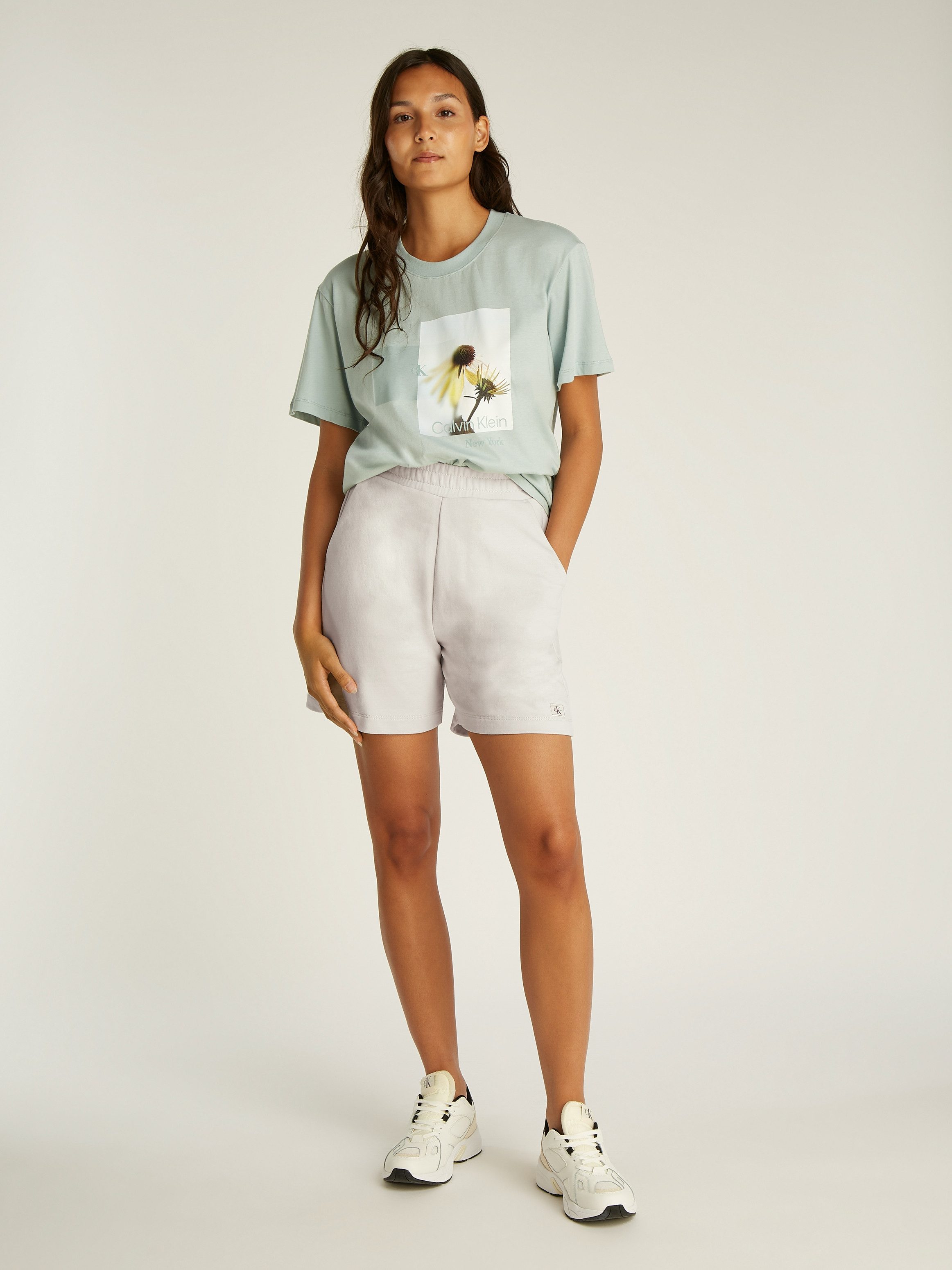 Calvin Klein Jeans Sweatshorts WOVEN LABEL SHORTS mit Logo