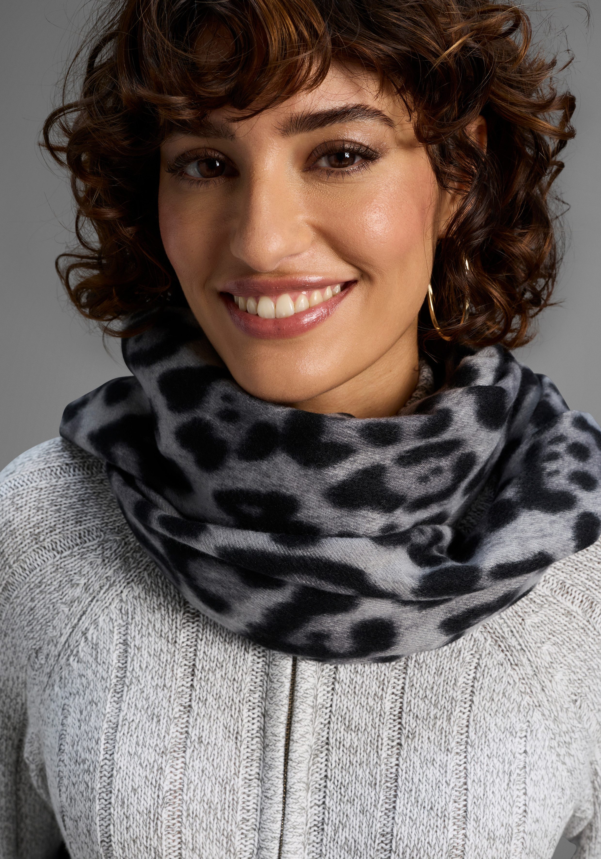 Laura Scott Modeschal, im trendigen Leopard-Design mit Fransen - NEW günstig online kaufen