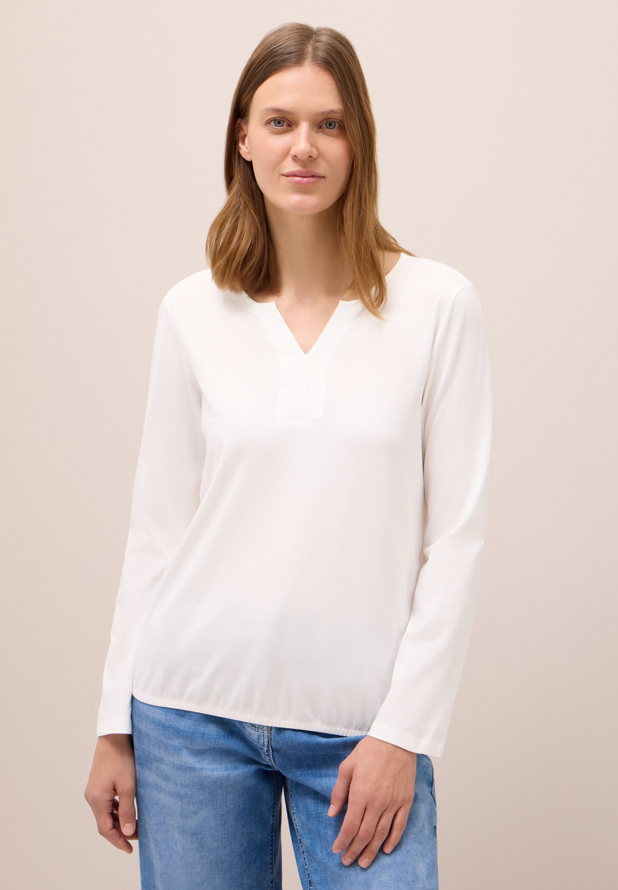 CECIL Tunikashirt aus reiner Baumwolle