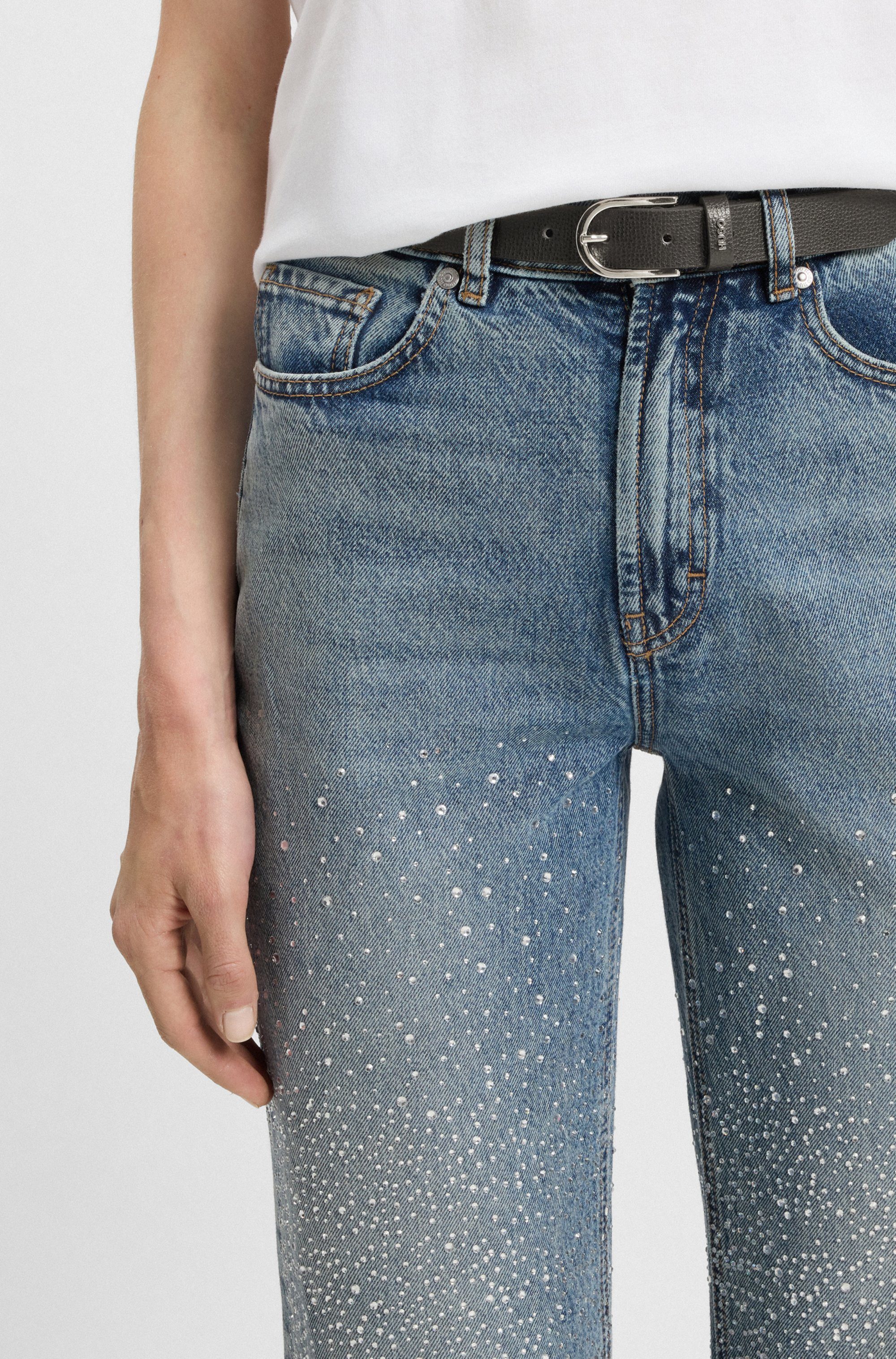 HUGO Ledergürtel Zoey-C Sz25 mit HUGO Metalllogo günstig online kaufen