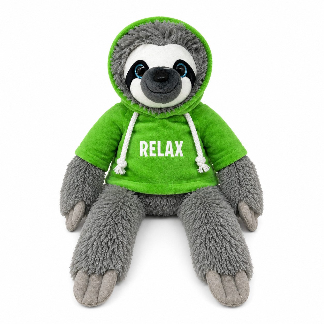 soma Kuscheltier Faultier Kuscheltier grau XXL 40 cm Faultier Plüschtier Relax grün (Set, 1-St., Geschenk-Set), Stofftier Sale Geschenke für Mädchen Jungen Kinder Babys spielen