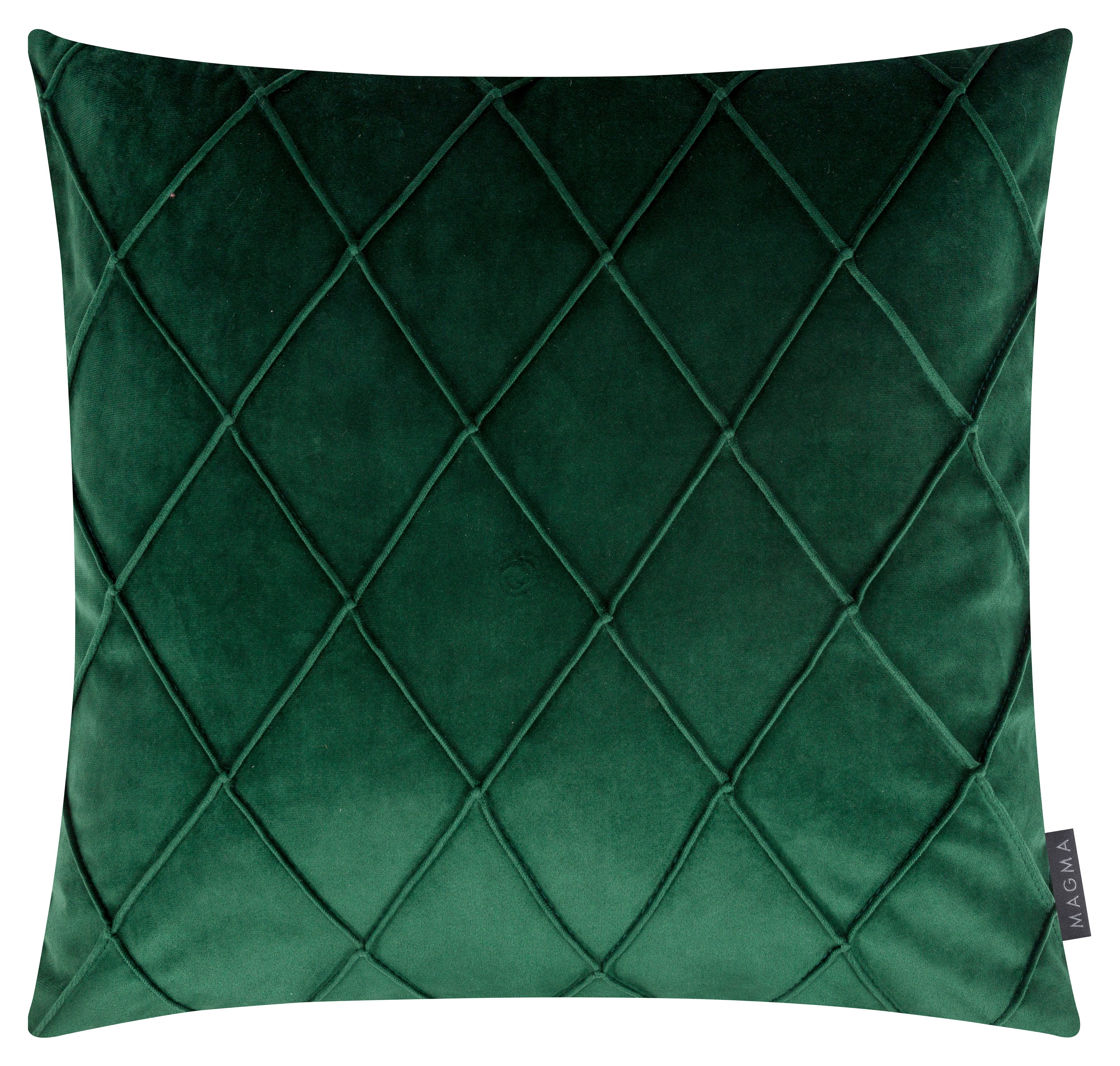 Magma Heimtex Dekokissen NOBLESS, 50x50cm, Kissenhülle, Rauten-Steppung, modern, luxuriösen Look