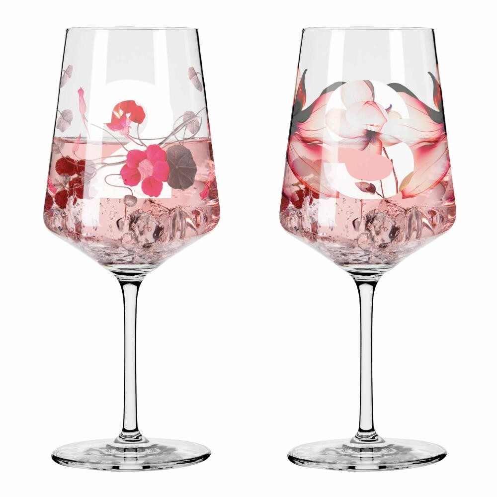 Ritzenhoff Aperitifglas Sommersonett Sprizz 2er-Set 002, 2-tlg., Kristallglas, Made in Germany