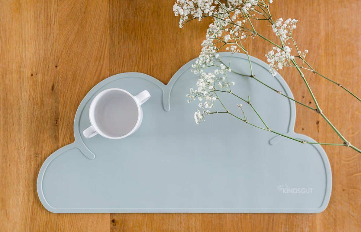KINDSGUT Platzset Platzdeckchen Wolke, umweltfreundlich, Aquamarin günstig online kaufen