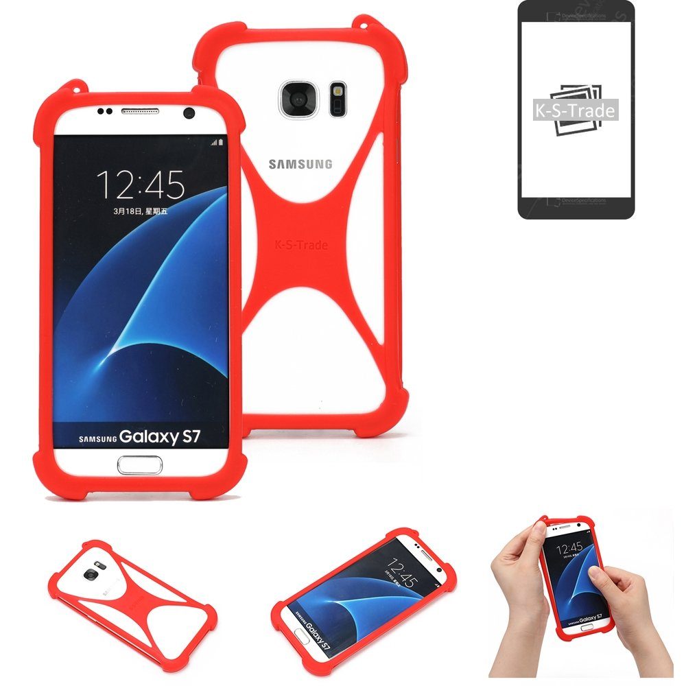 K-S-Trade Handyhülle für Apple iPhone 12 (mini), Handy-Hülle Schutz-Hülle Bumper Silikon Schutz Hülle Cover Case