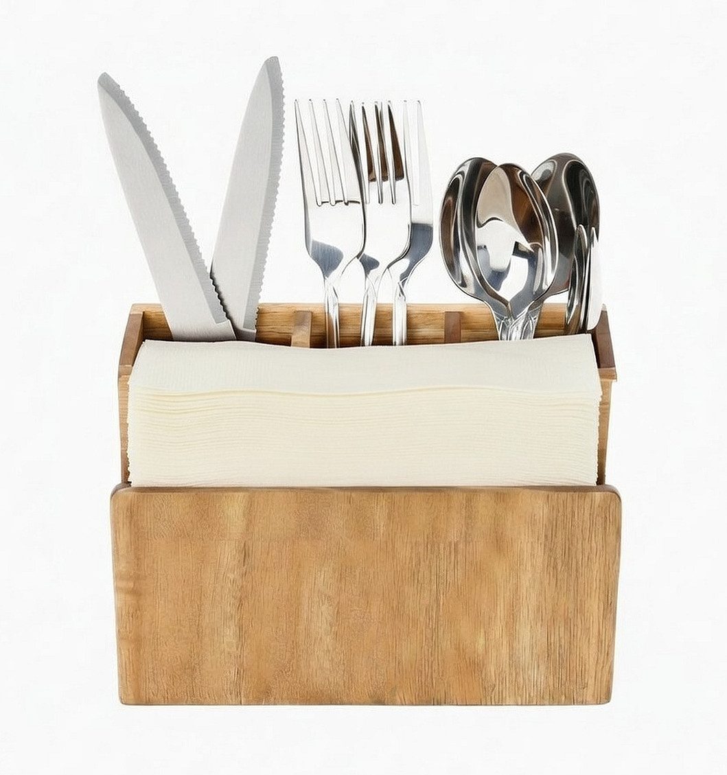 Cheffinger Besteckhalter Besteckständer Besteckhalter Organizer Serviettenhalter CHEFFINGER