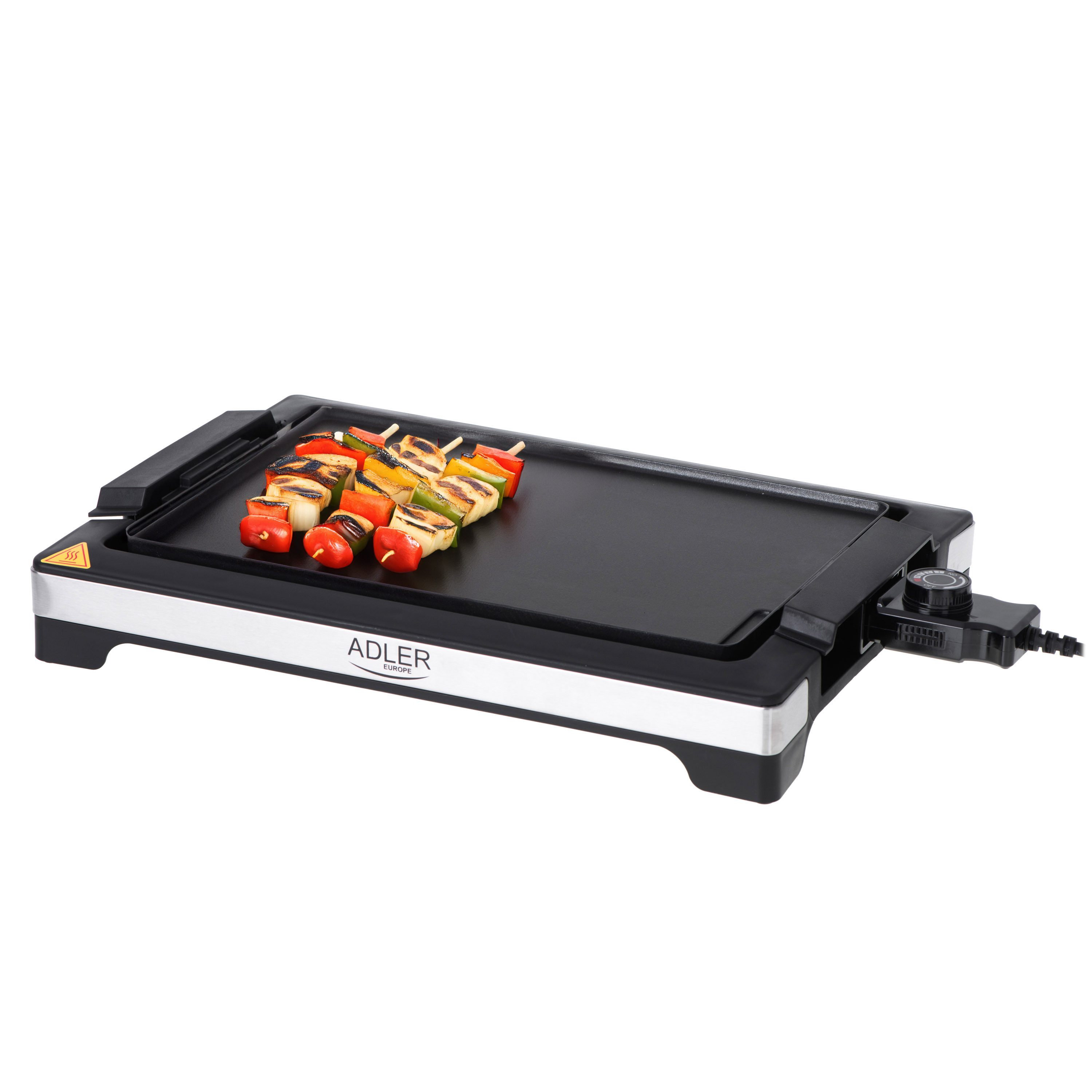 Adler Tischgrill Tischgrill Elektrogrill Grillplatte Party Grill Antihaft 300W Adler, 2000 W