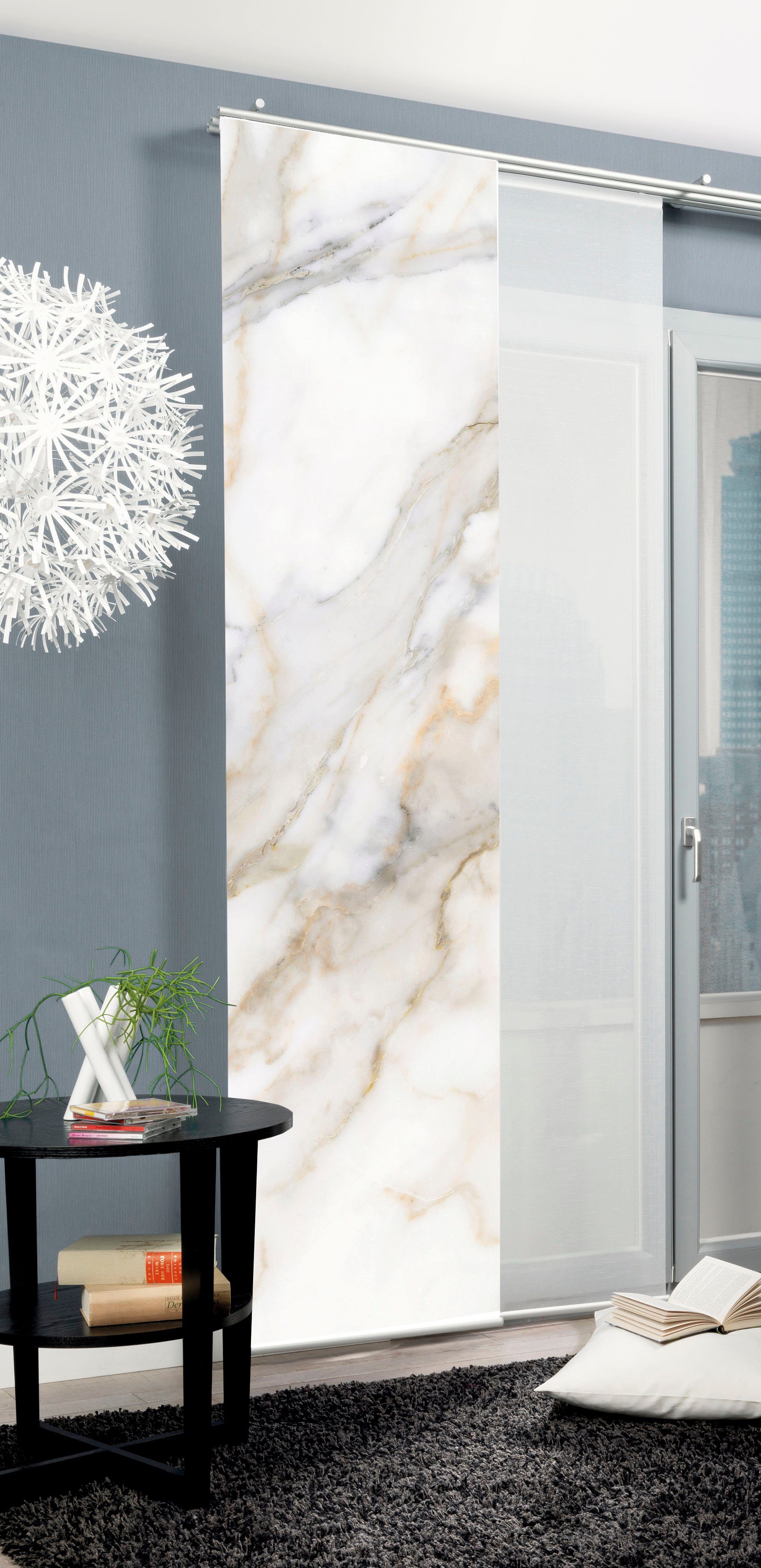 HOME WOHNIDEEN Schiebegardine SUMANI (1 St), Paneelwagen, blickdicht, Schie günstig online kaufen