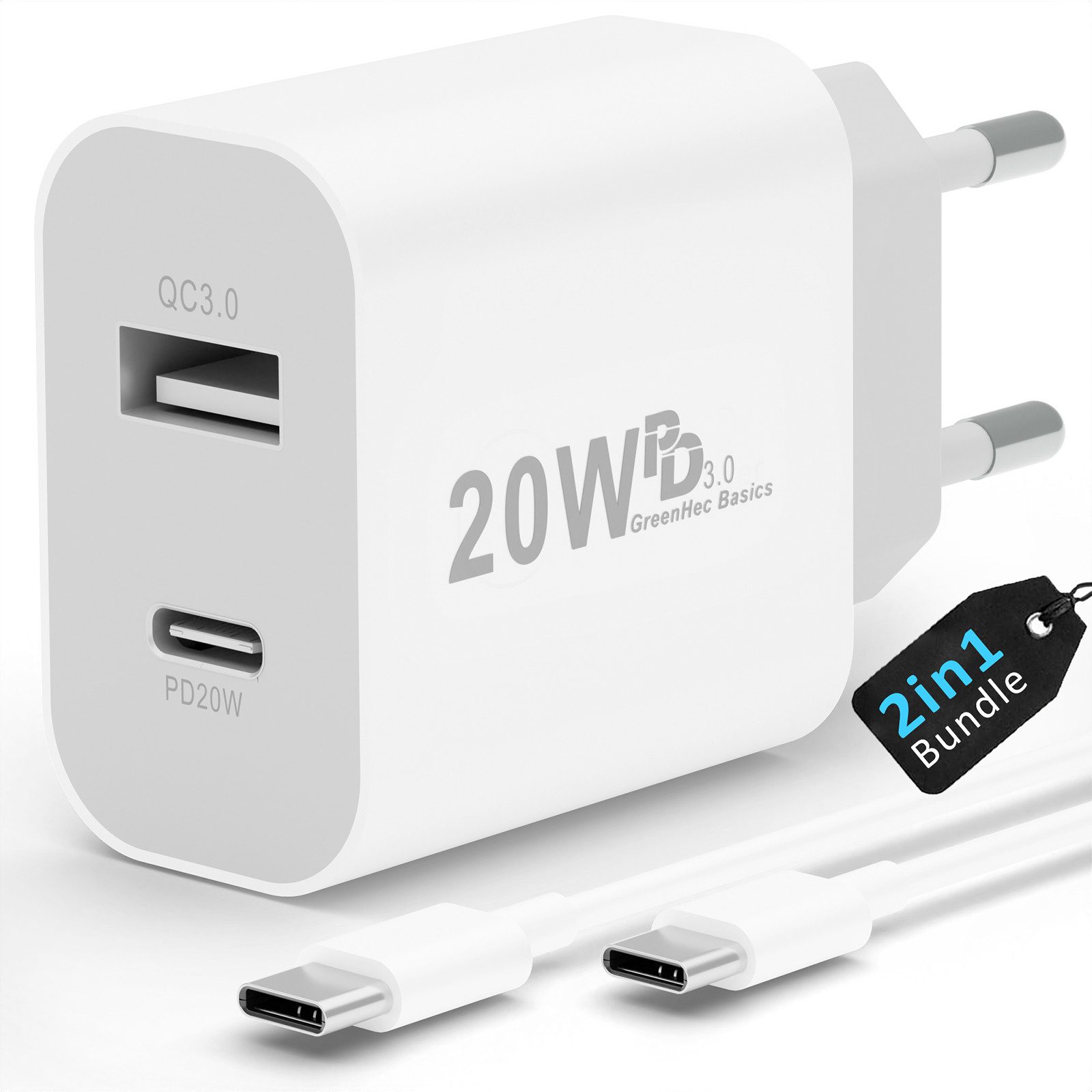 Ladegerät Bundle 20w 32w 40w 55w USB-C & USB-A Schnelllade-Gerät