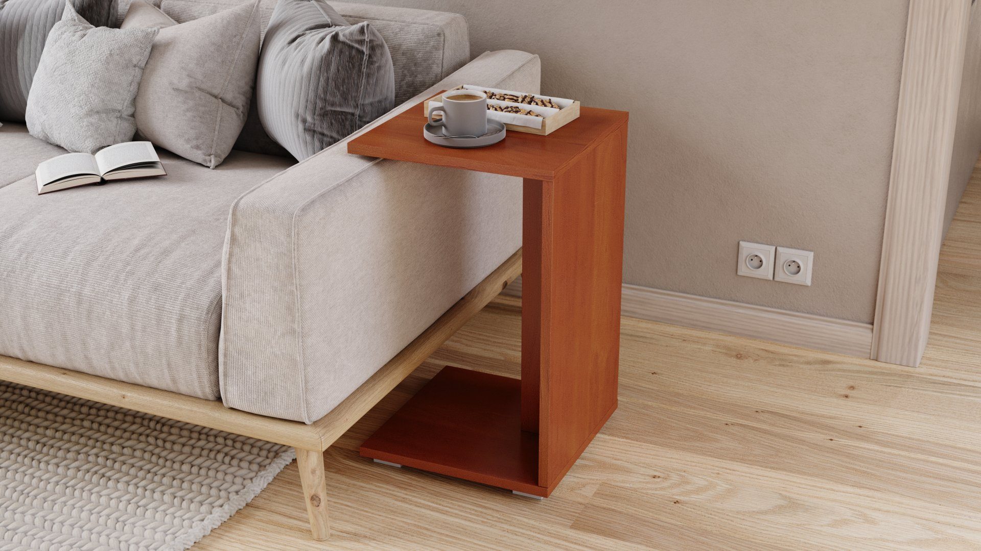 designimpex Beistelltisch Design Hugo Ecktisch Tisch günstig online kaufen