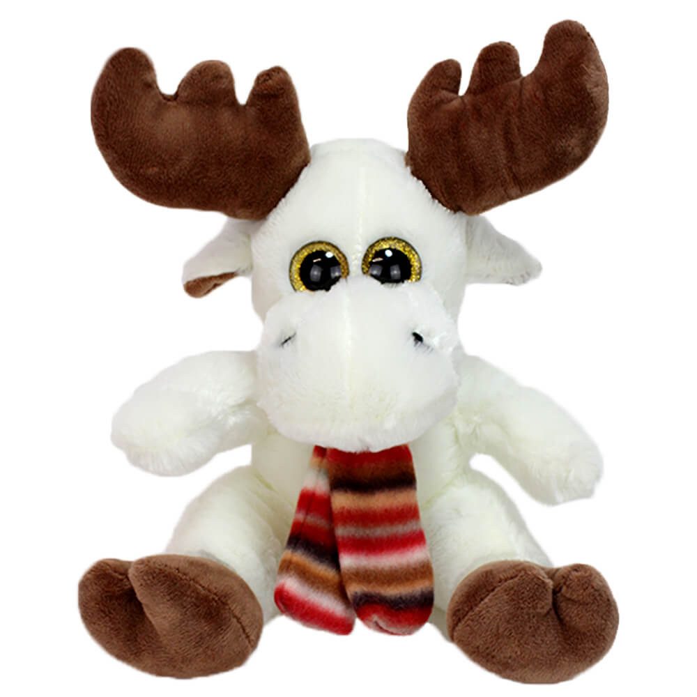 BEMIRO Tierkuscheltier Elch Plüschtier "Mads" mit Schal - ca. 20 cm günstig online kaufen