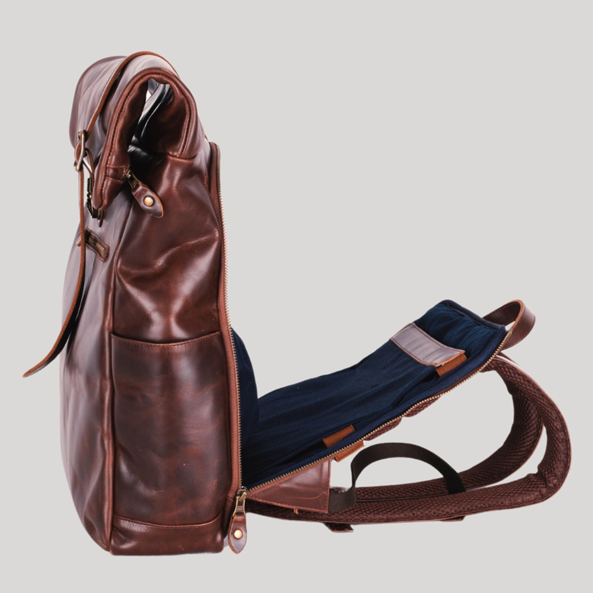 Buckle & Seam Laptoprucksack Nomad, Leder