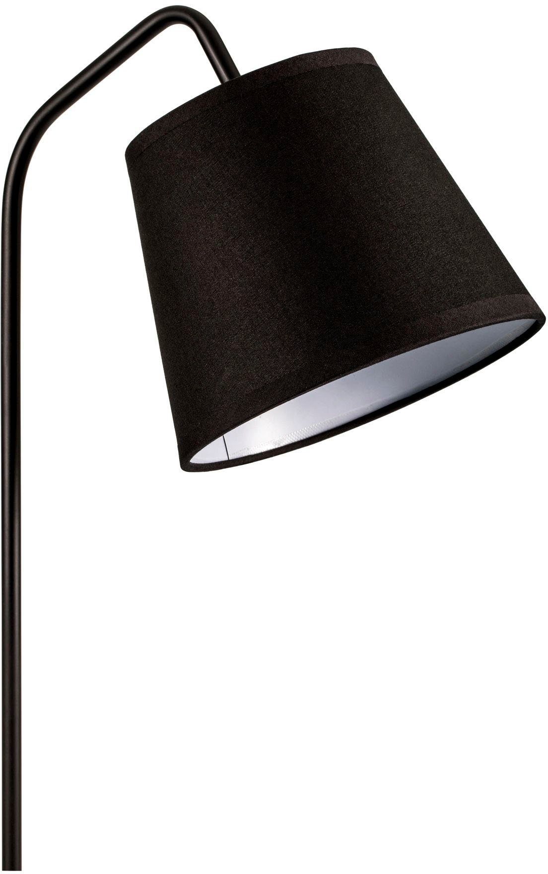 ohne Leuchtmittel, True Elegance, Schreibtischlampe Pauleen Stoffschirm Schwarz E14,