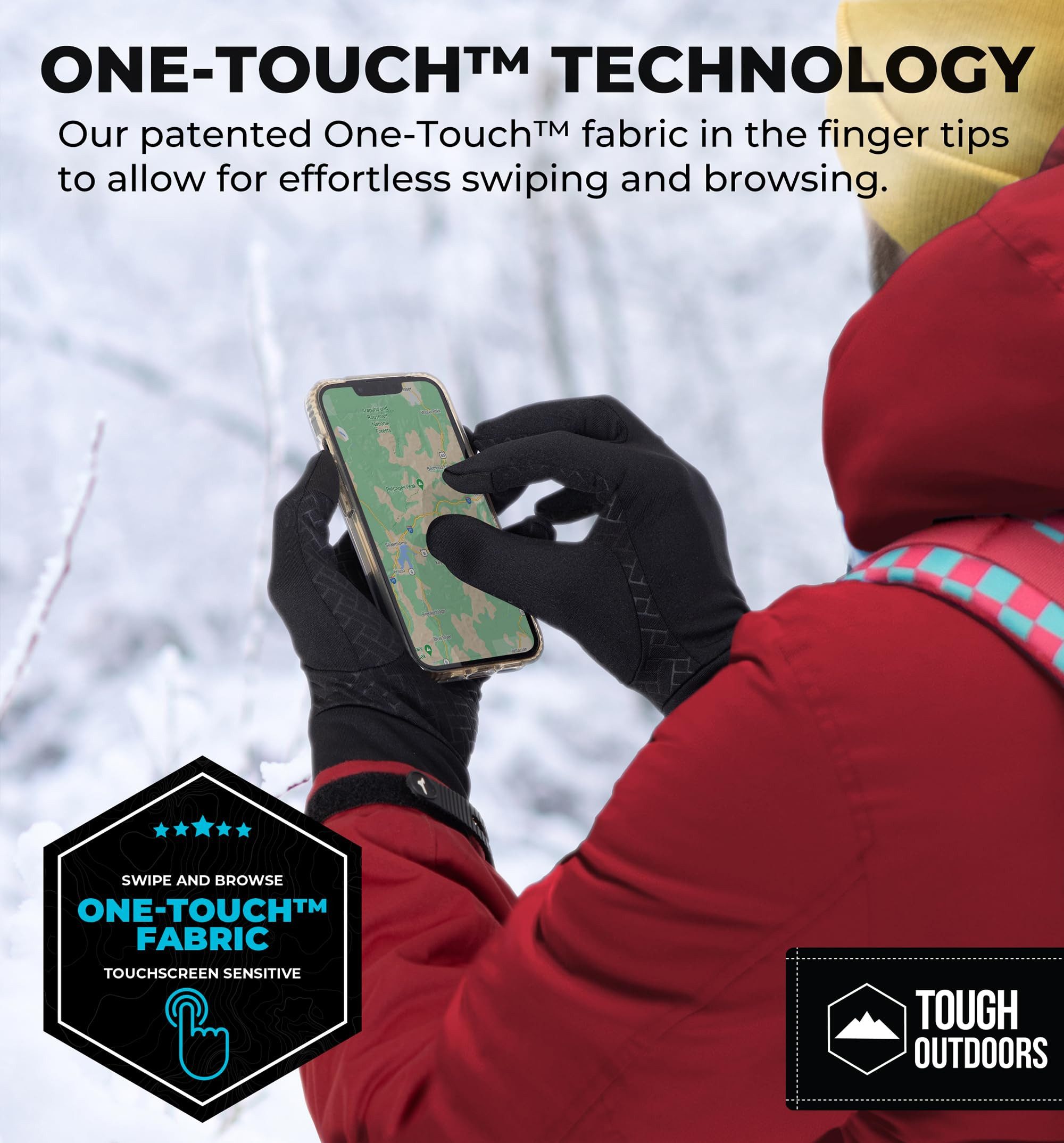Tough Outfitters Skihandschuhe Tough Outdoors Handschuhe Herren Touchscreen günstig online kaufen
