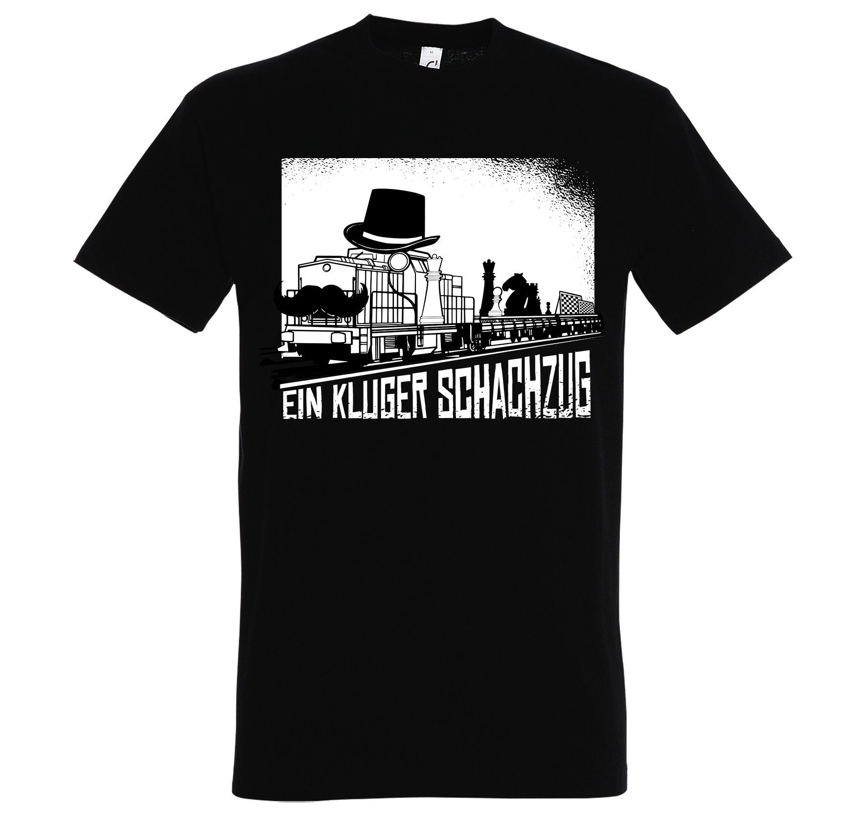 Youth Designz T-Shirt Ein Kluger Schachzug Herren Shirt mit trendigem Frontprint Schwarz
