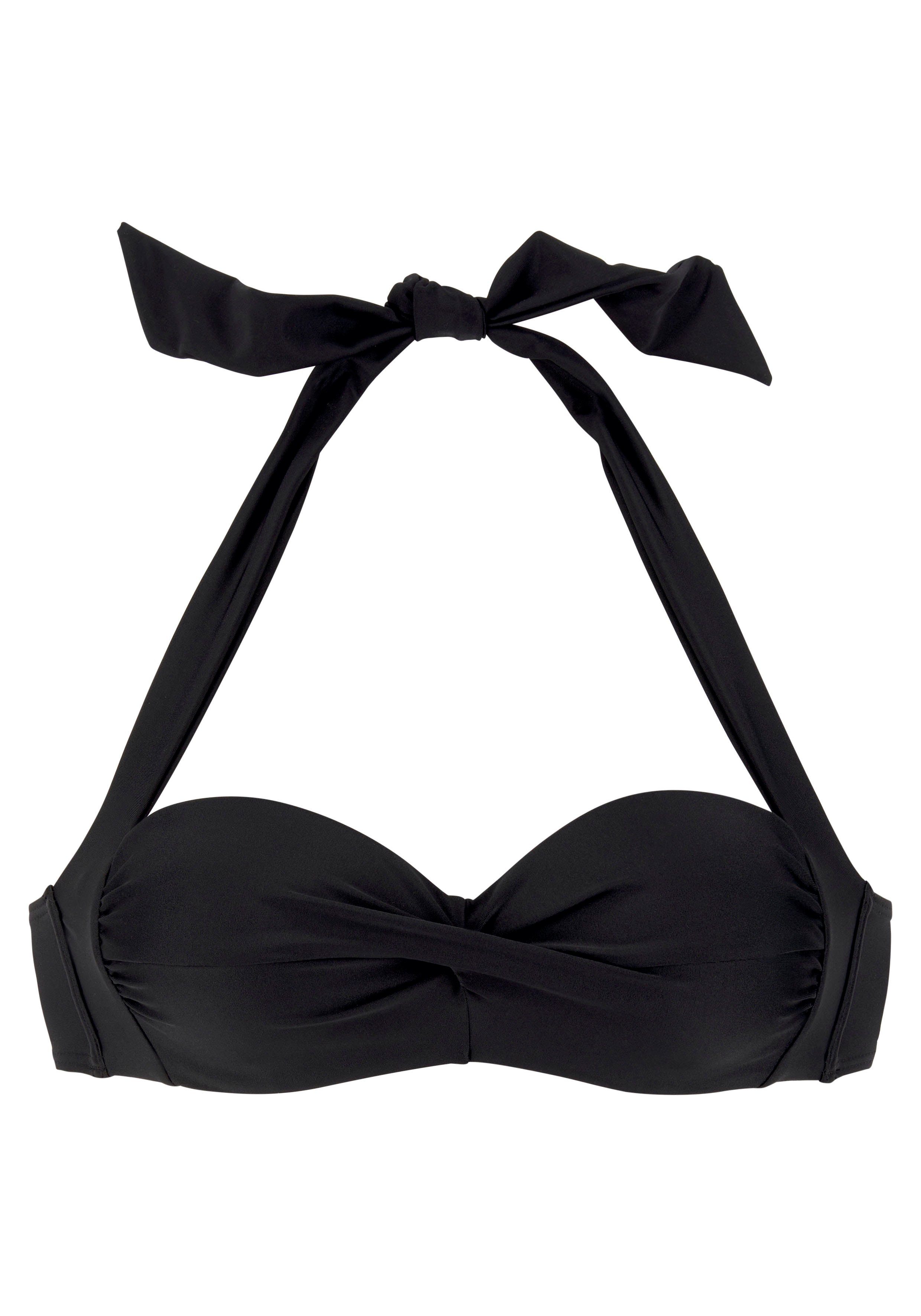 LASCANA Bügel-Bandeau-Bikini-Top Lolo, in getwisteter Optik günstig online kaufen
