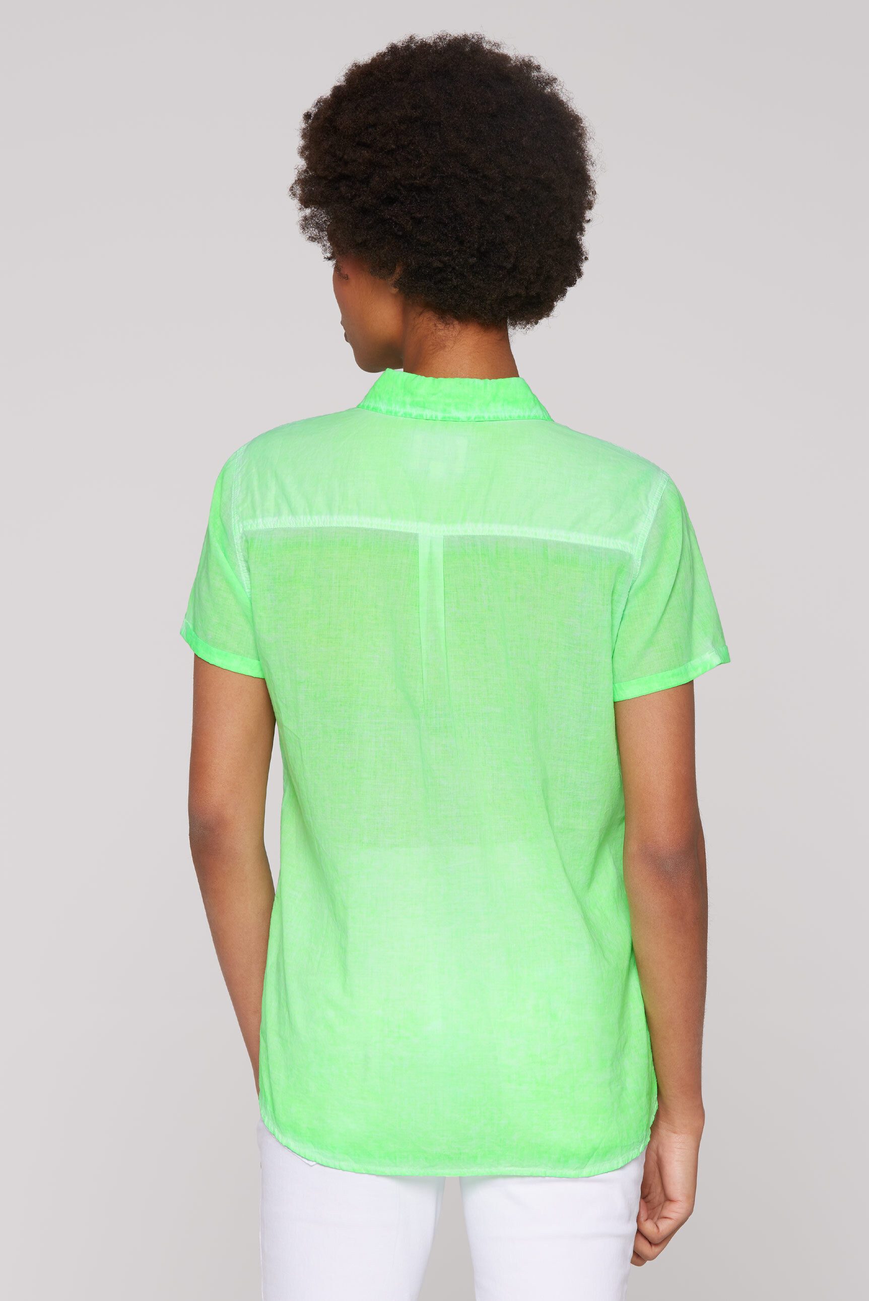 SOCCX Kurzarmbluse aus Baumwolle