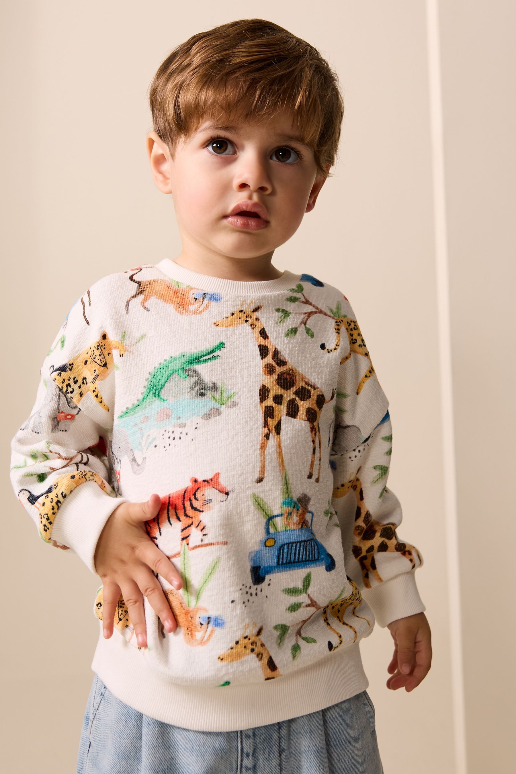 Next Sweater Rundhals-Sweatshirt mit Print (1-tlg)