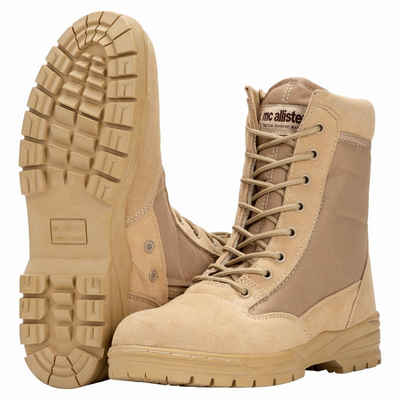 Commando-Industries Army Patriot Boots Kampfstiefel mit Reißverschluss khaki Stiefel