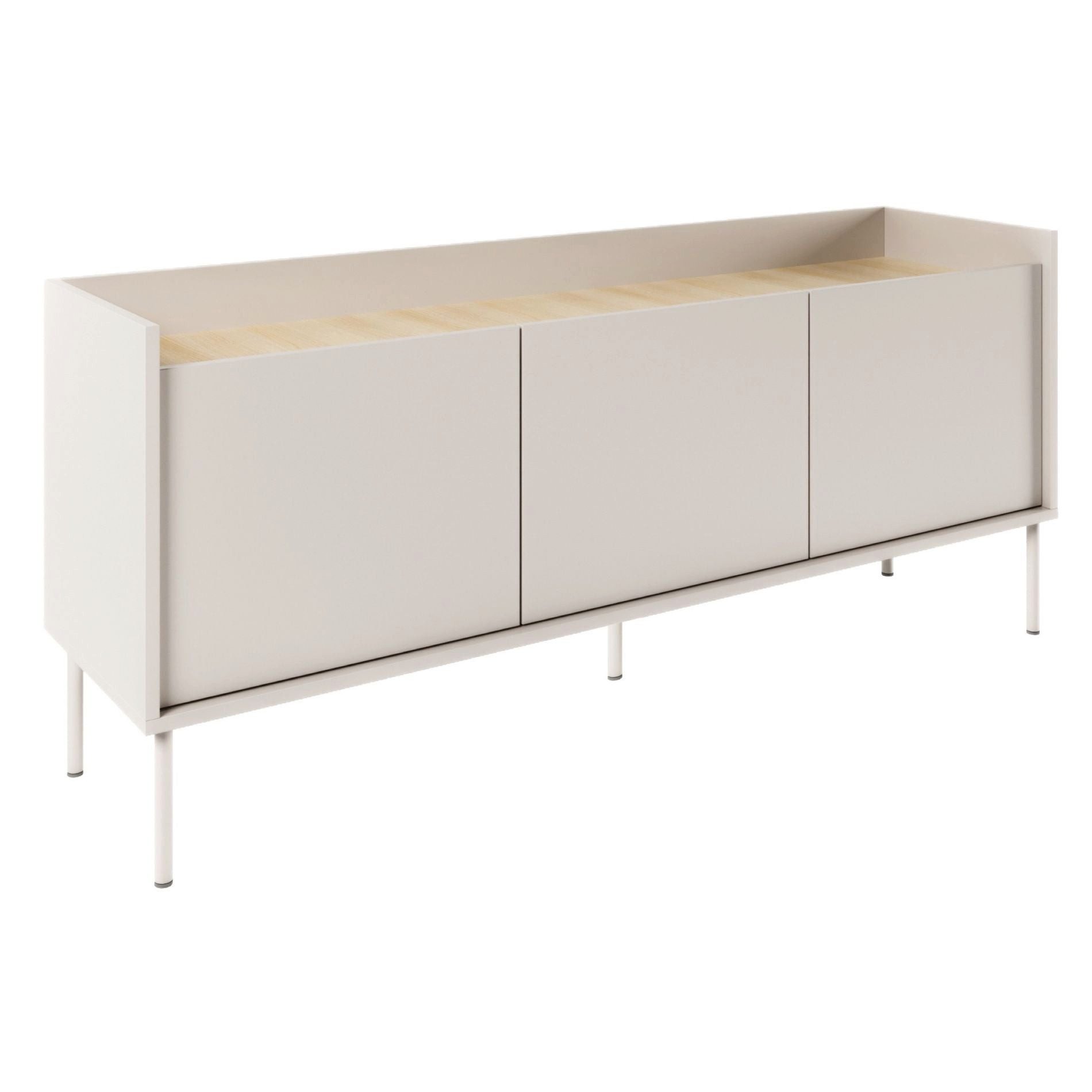 Selsey TV-Schrank TOVI Lowboard mit Stauraum und Metallfüßen, 175 / 140 cm breit